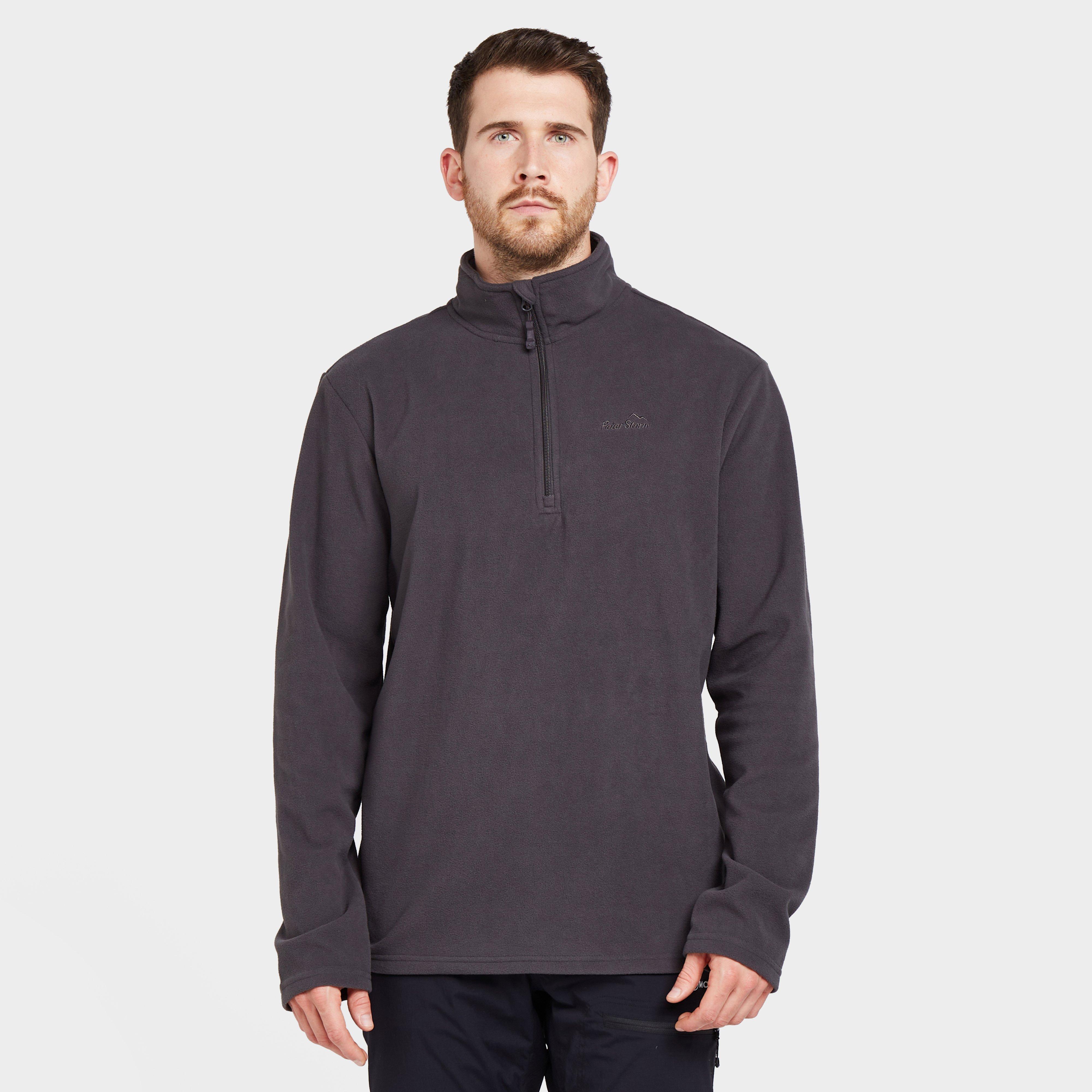 Mens Bracken Half Zip Fleece Grey - Grey, Grey