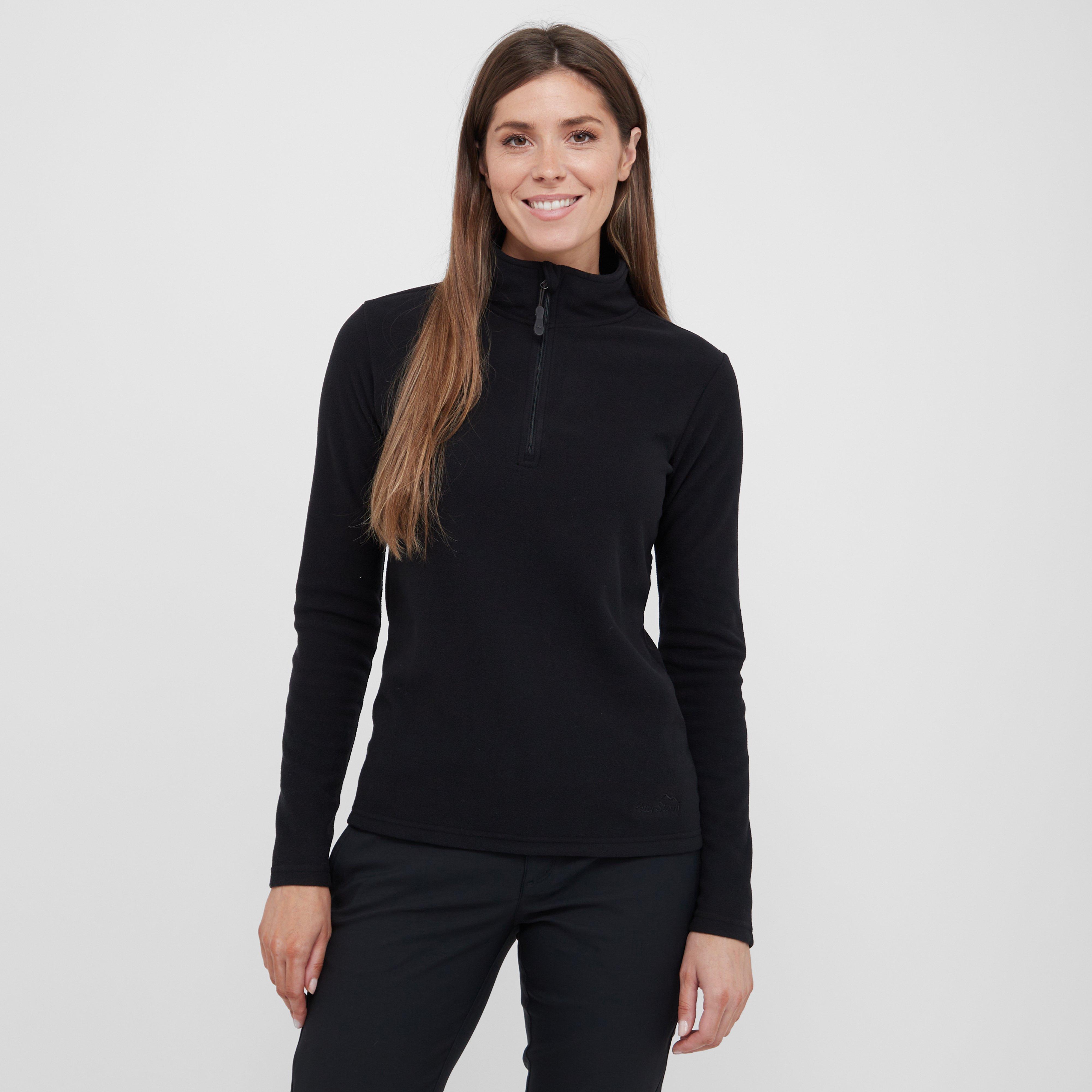 Women's Bracken Half Zip Fleece - Black, Black