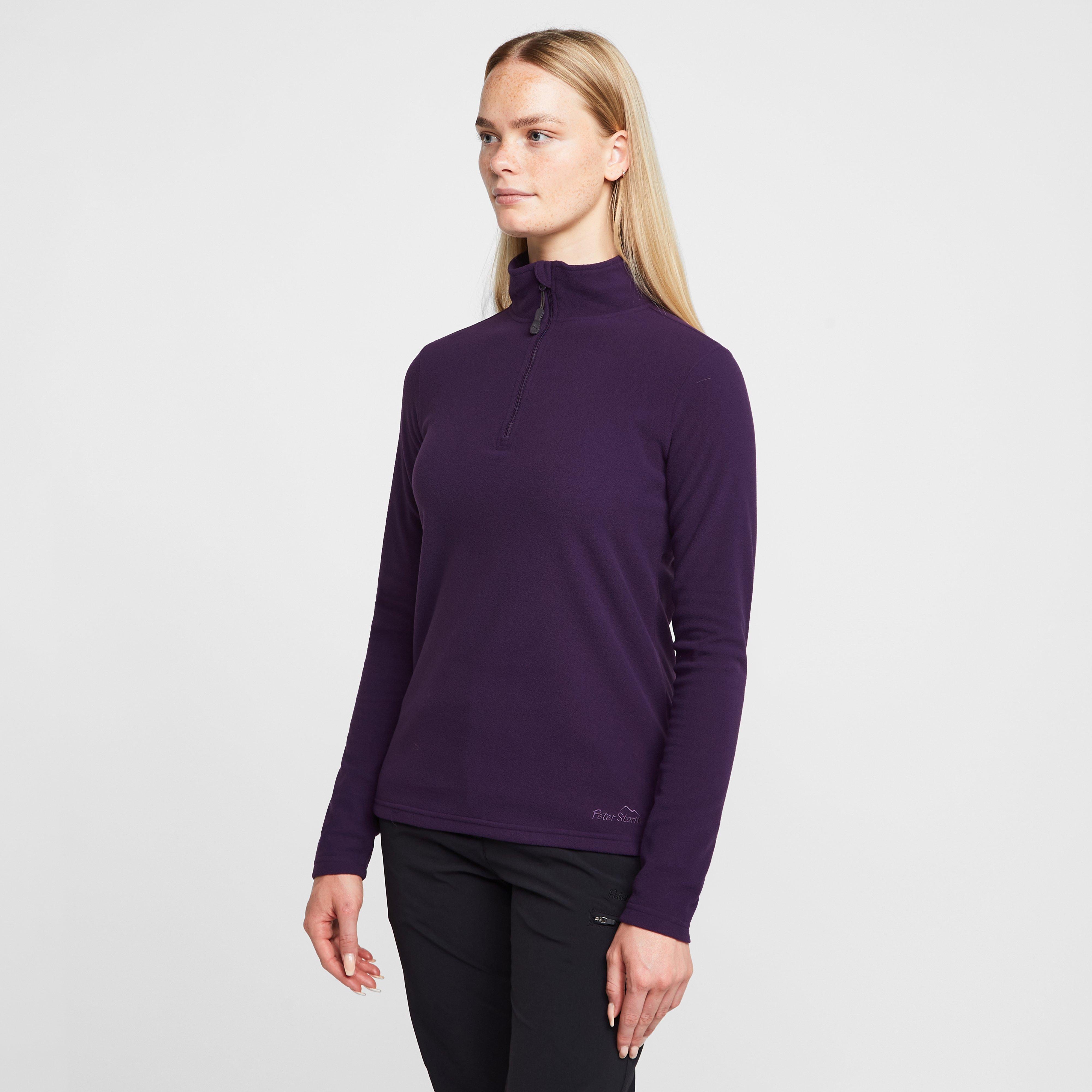 Womens Bracken Half Zip Fleece Purple, Purple