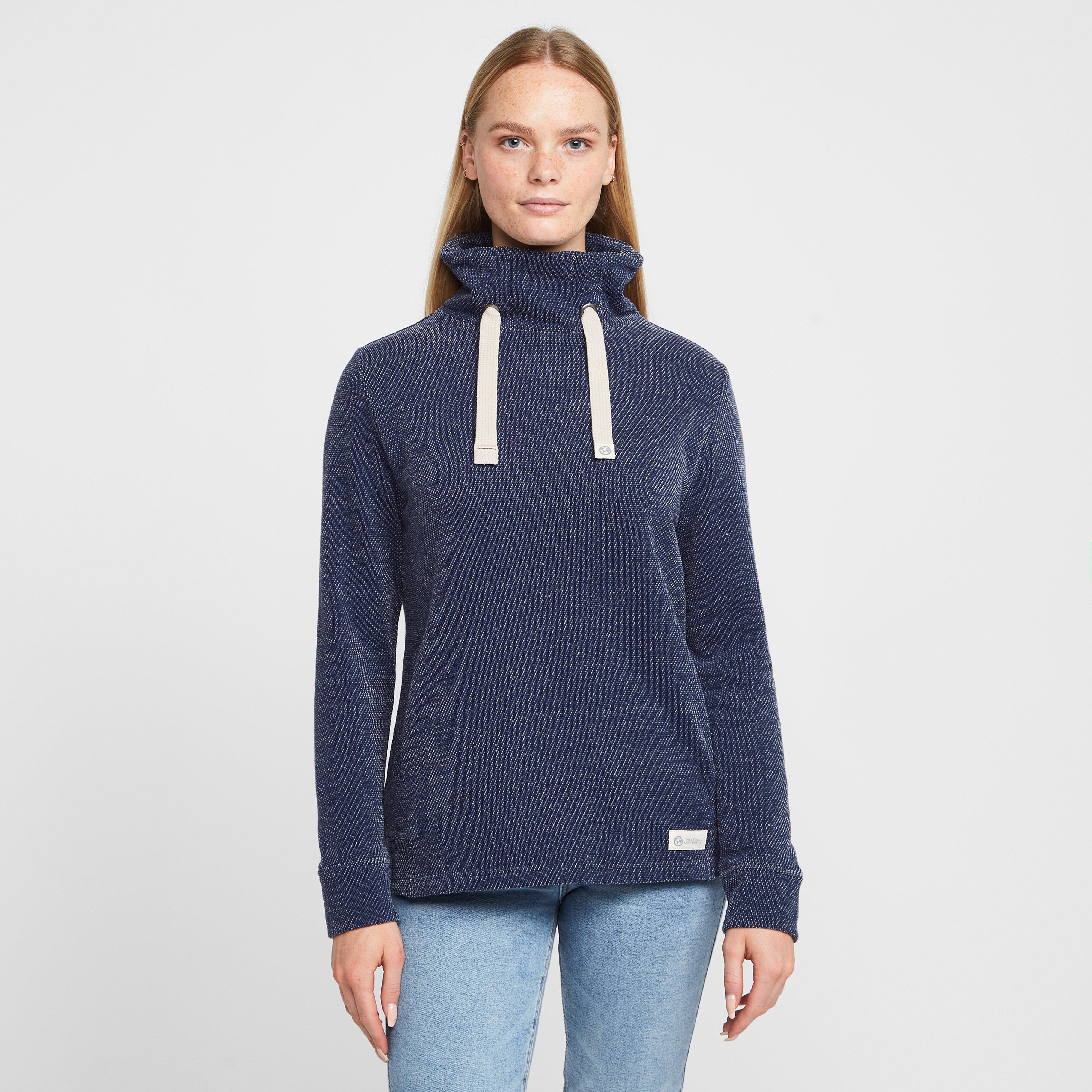 One Earth Women's Salcombe Hoodie - Navy Blue, Navy Blue
