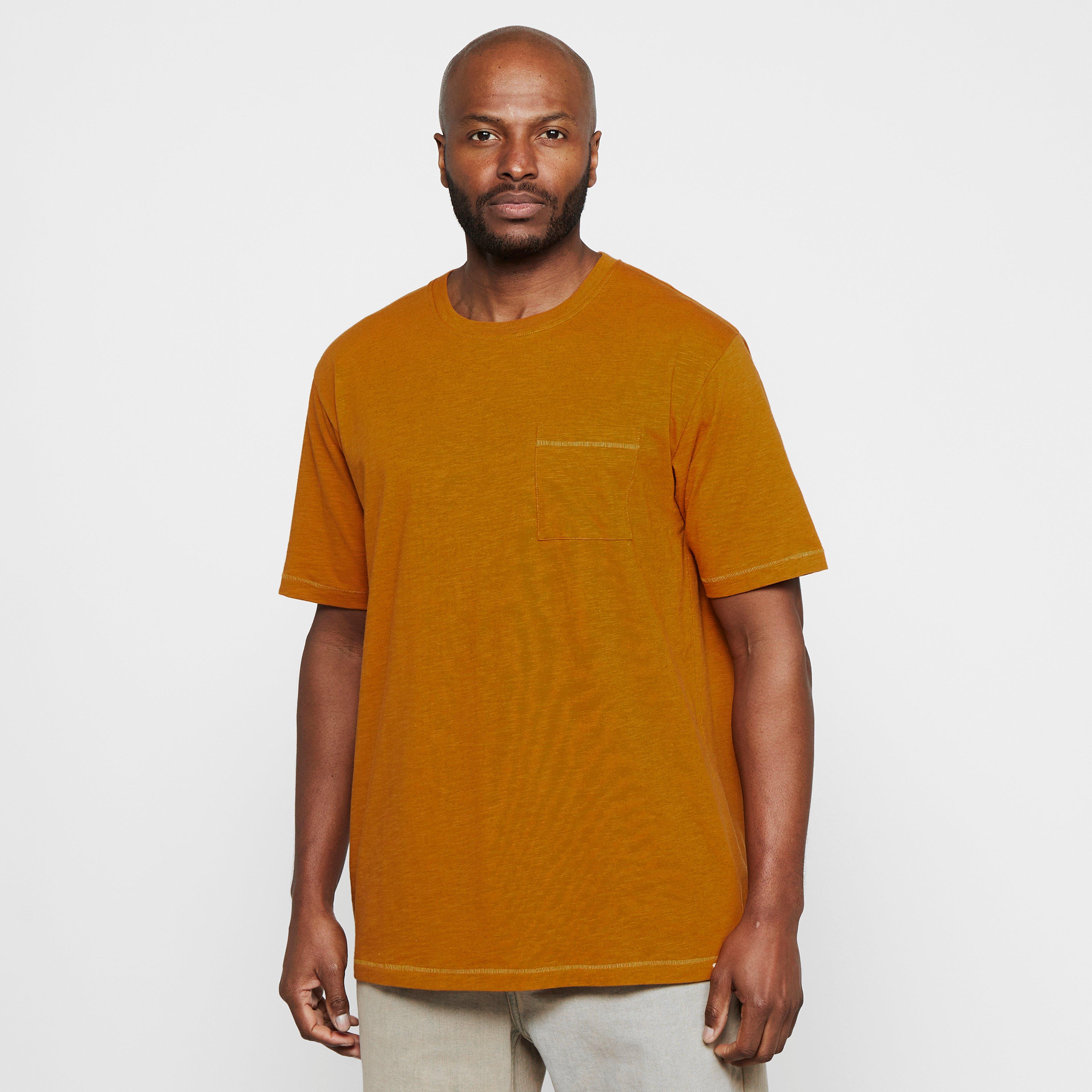 One Earth Men's Compton Slub T-Shirt - Orange, Orange