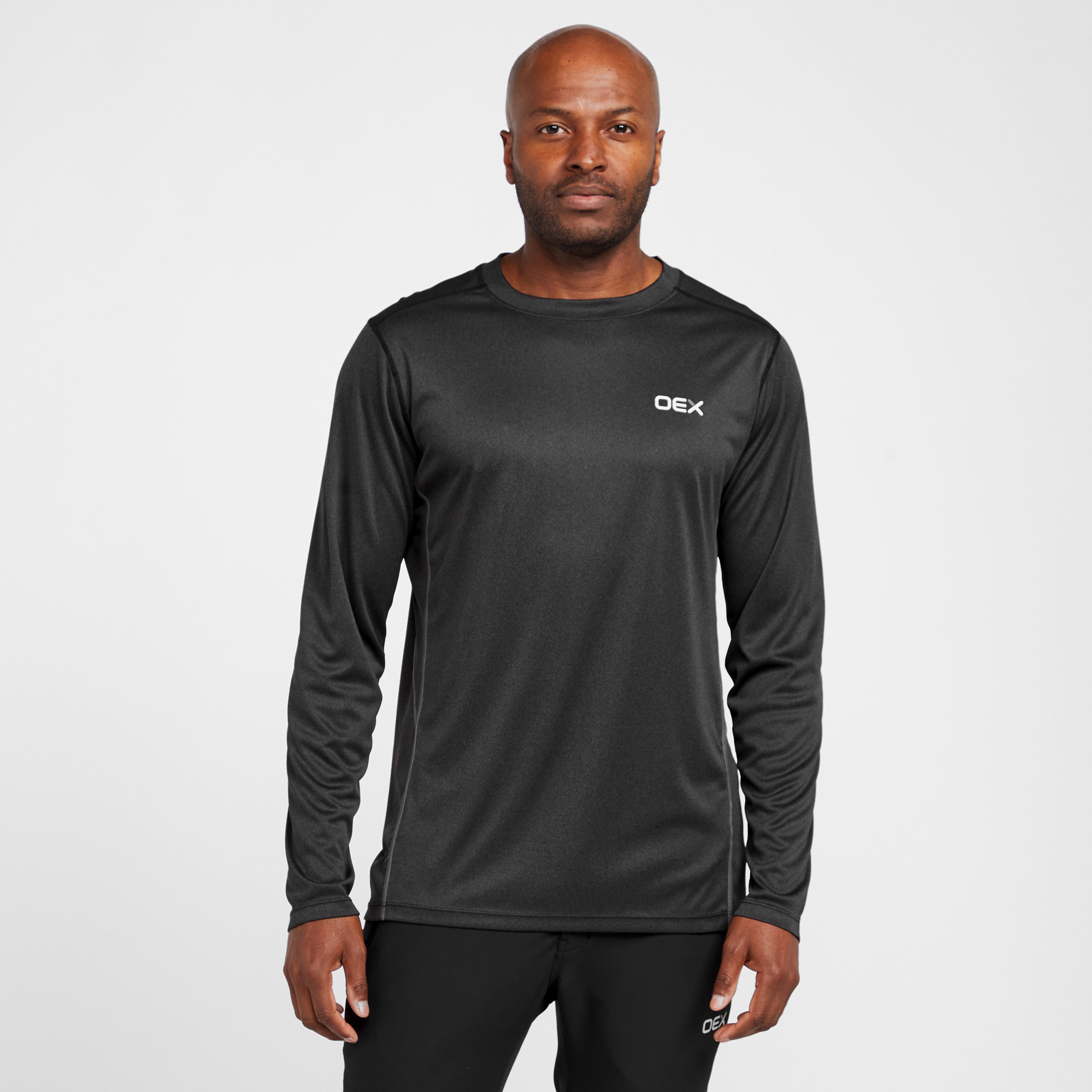 Men's Zephyr Long Sleeve Baselayer Top - Black, Black