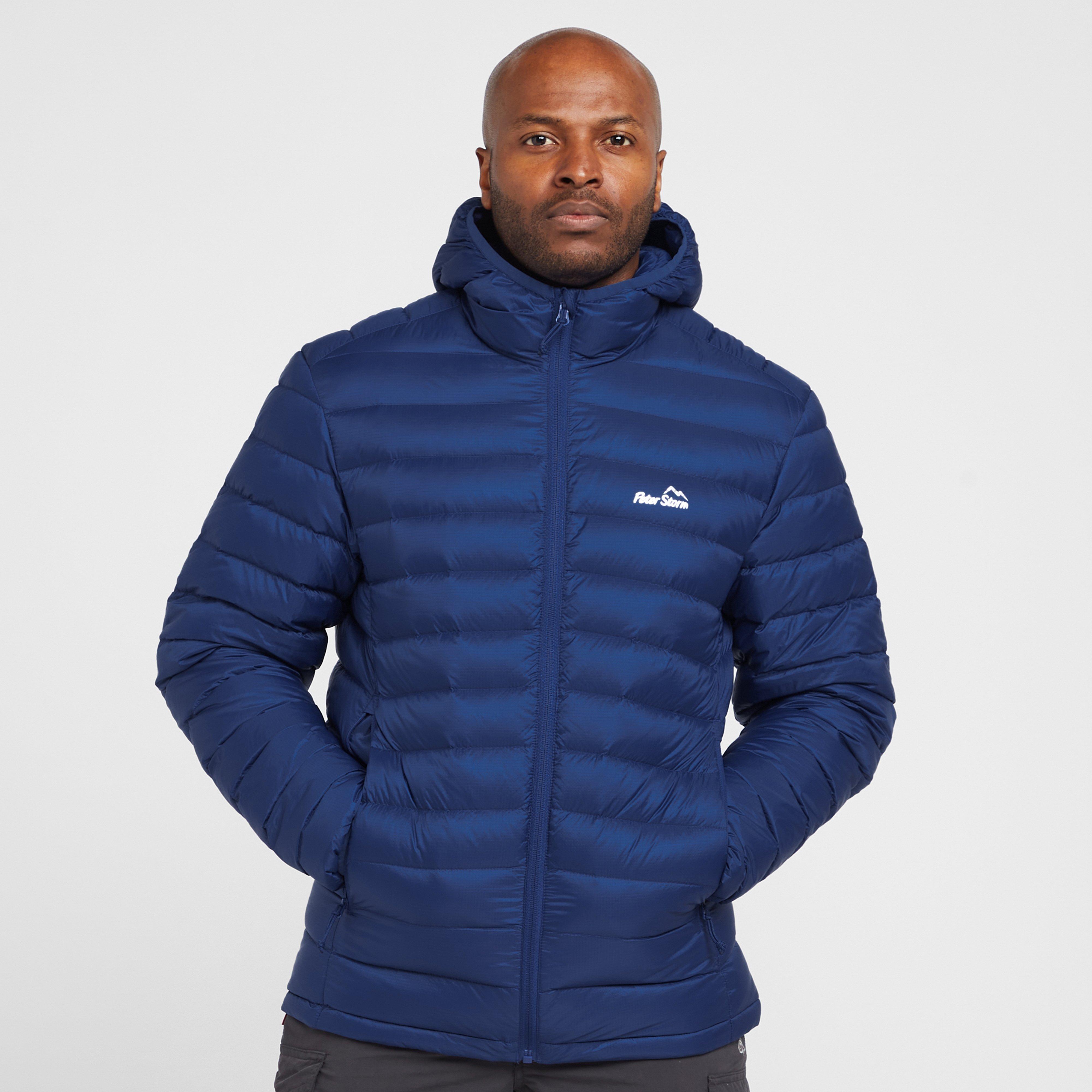 Peter Storm Men's Loch Down Hooded Jacket - Blue, Blue