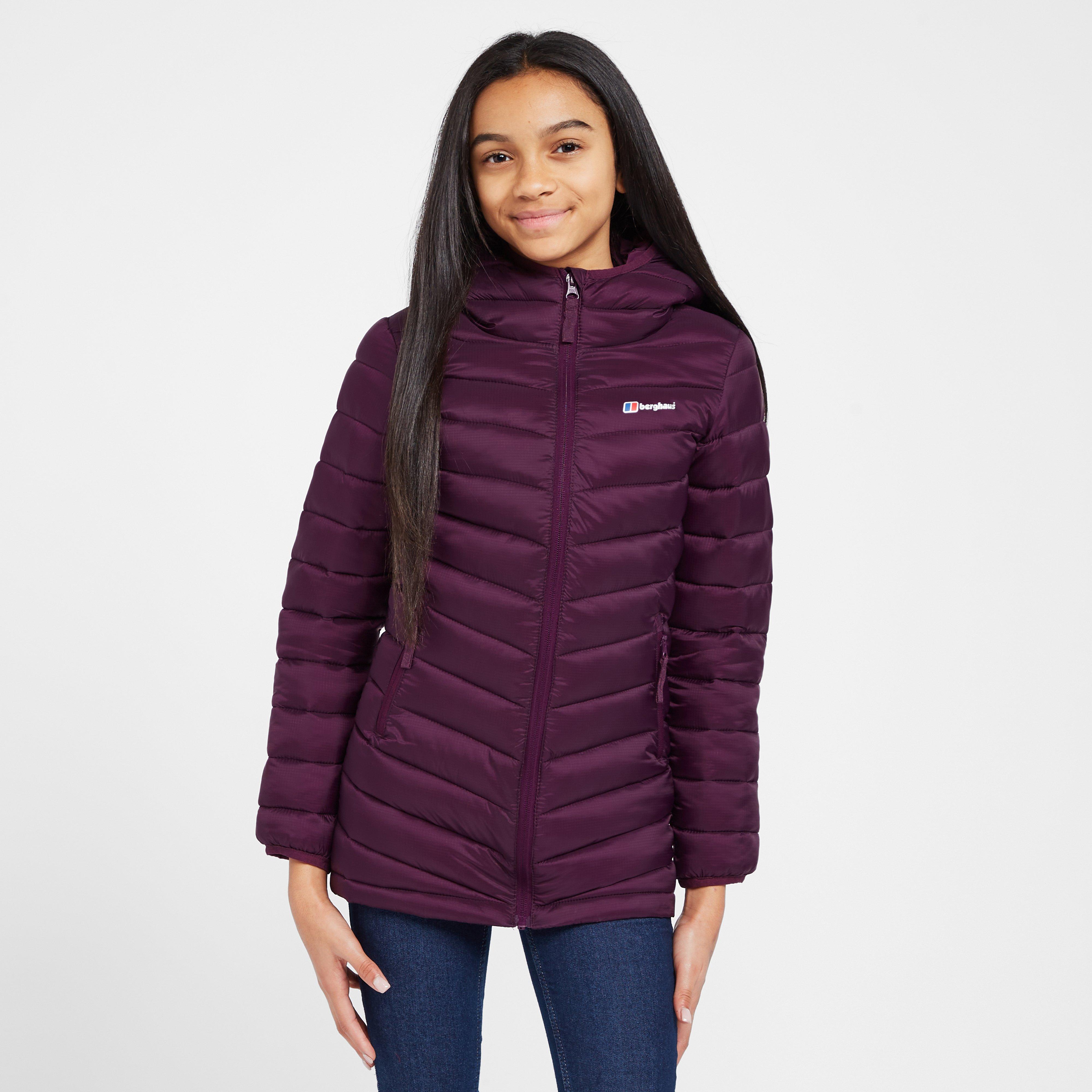 Kids' Longline Kirkhale Baffle Jacket - Purple, Purple