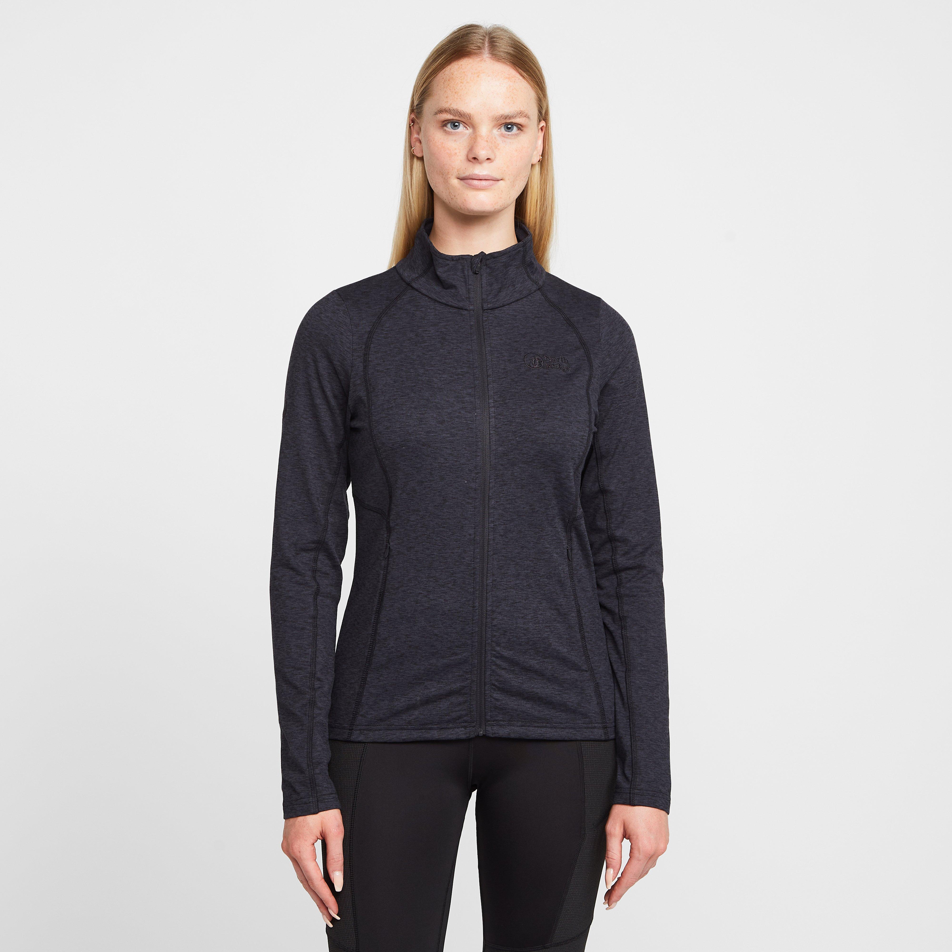 North Ridge Women's Activity Full-Zip Fleece - Black, BLACK