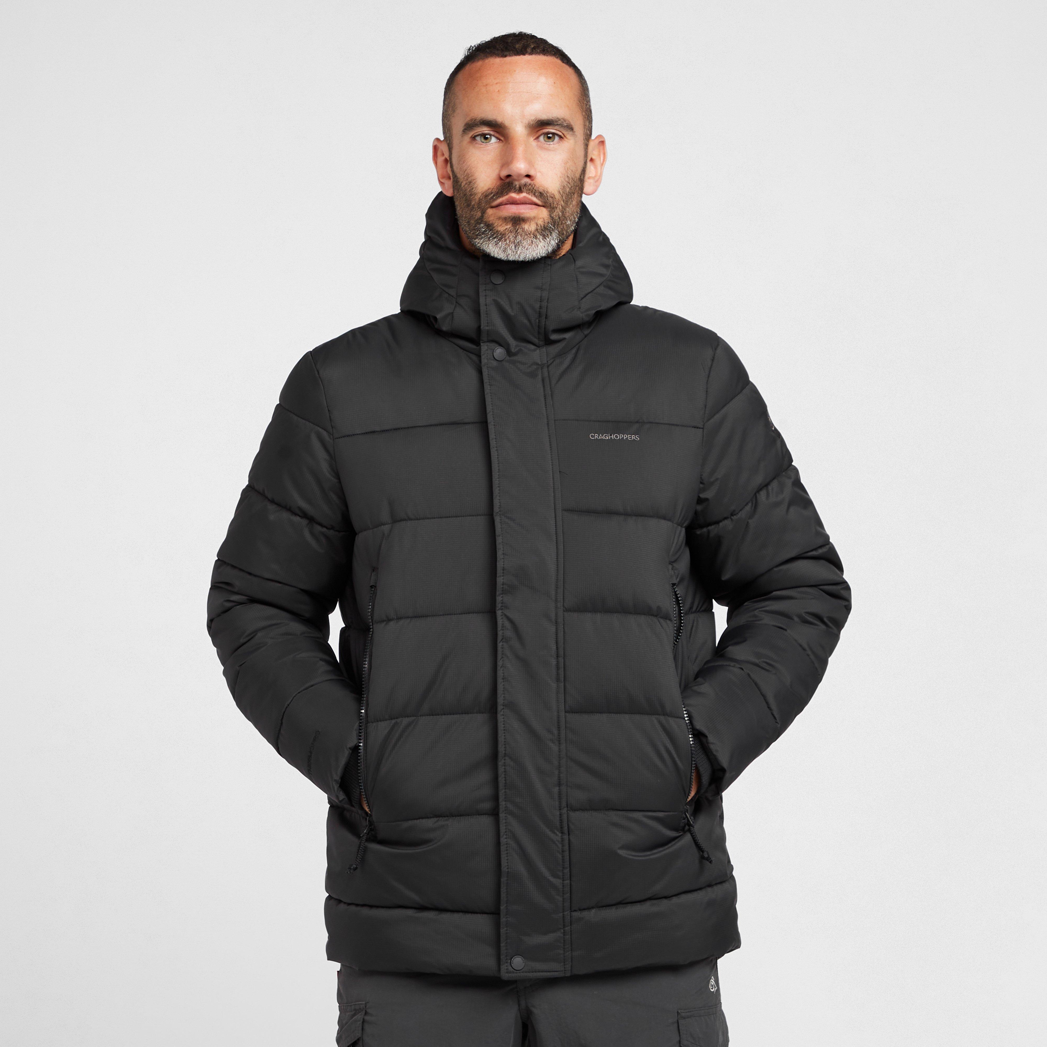 Craghoppers Men's Sutherland Insulated Hooded Jacket - Black, BLACK