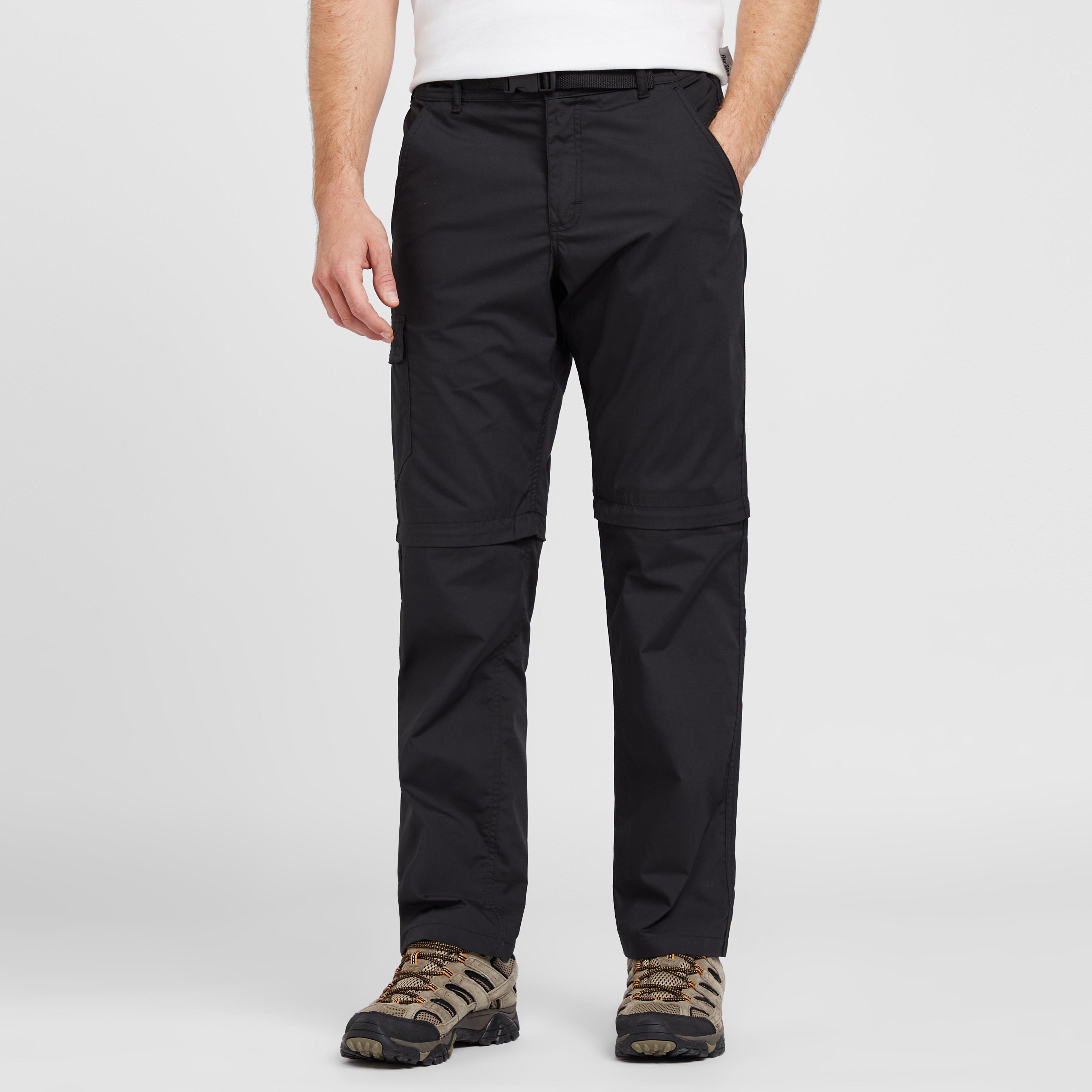 Peter Storm Men's Nebraska Zip-Off Trousers - Black, BLACK