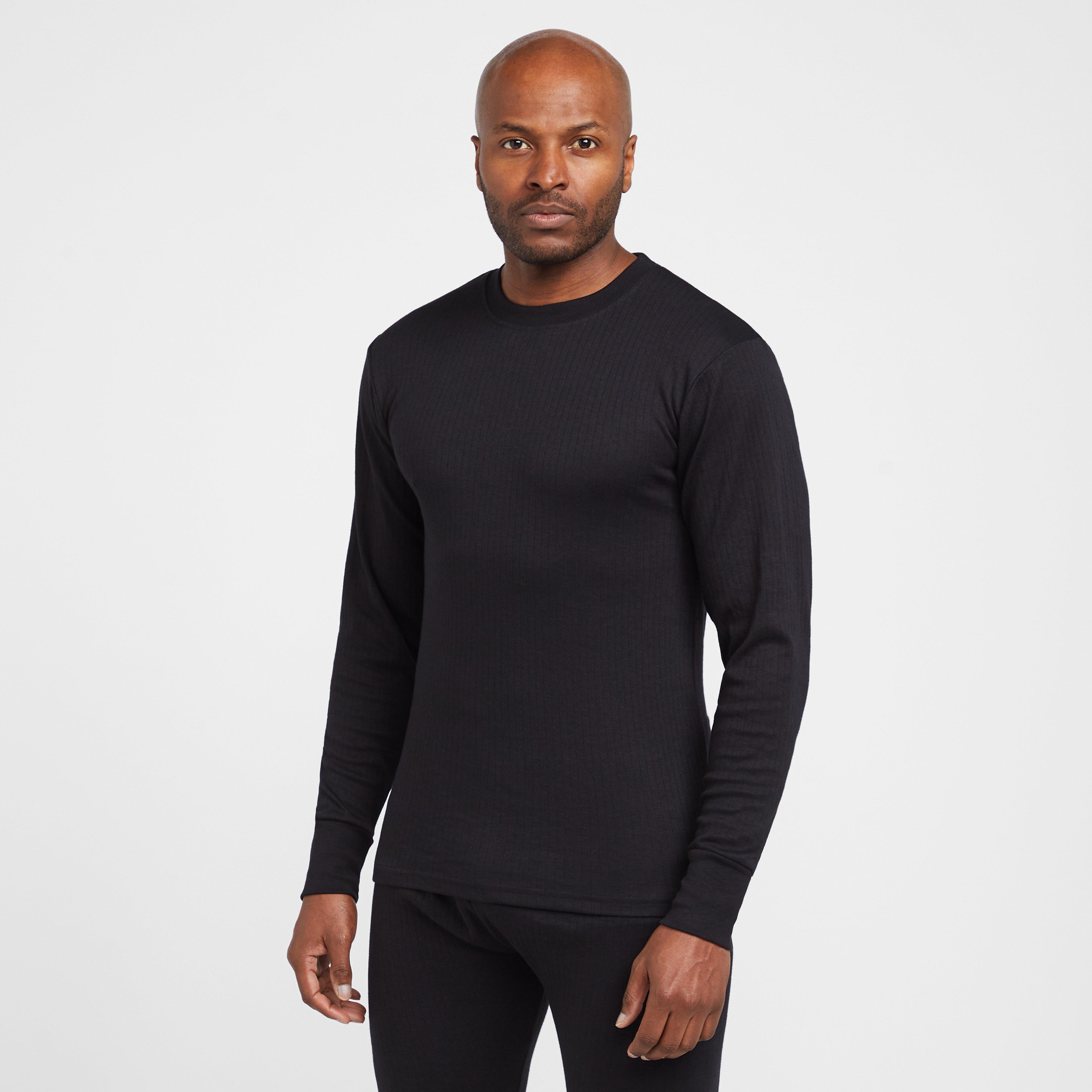 Men's Essential Long Sleeve Baselayer Top - Black, Black