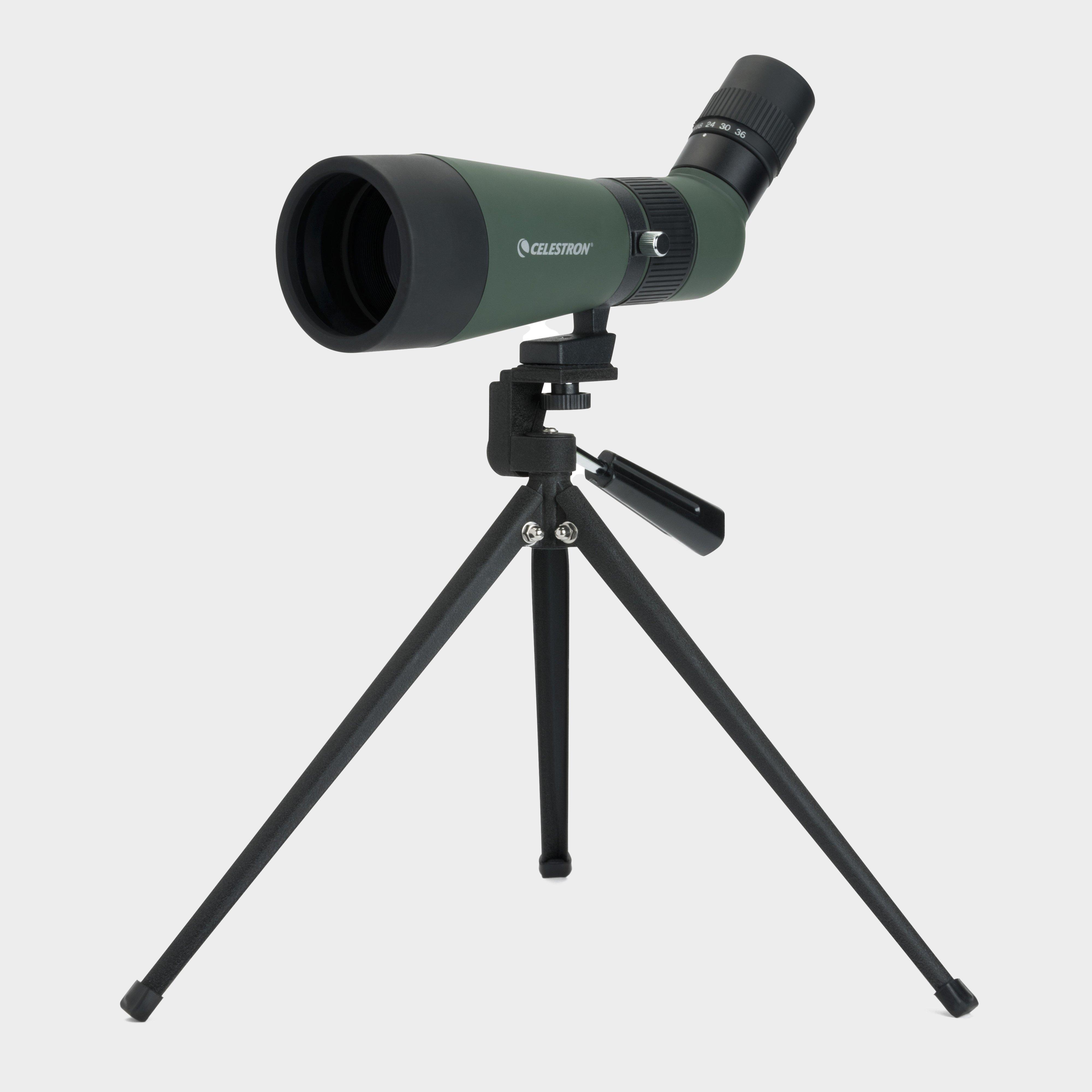 LandScout 12-36 x 60mm Spotting Scope with Smartphone Adapter, Green