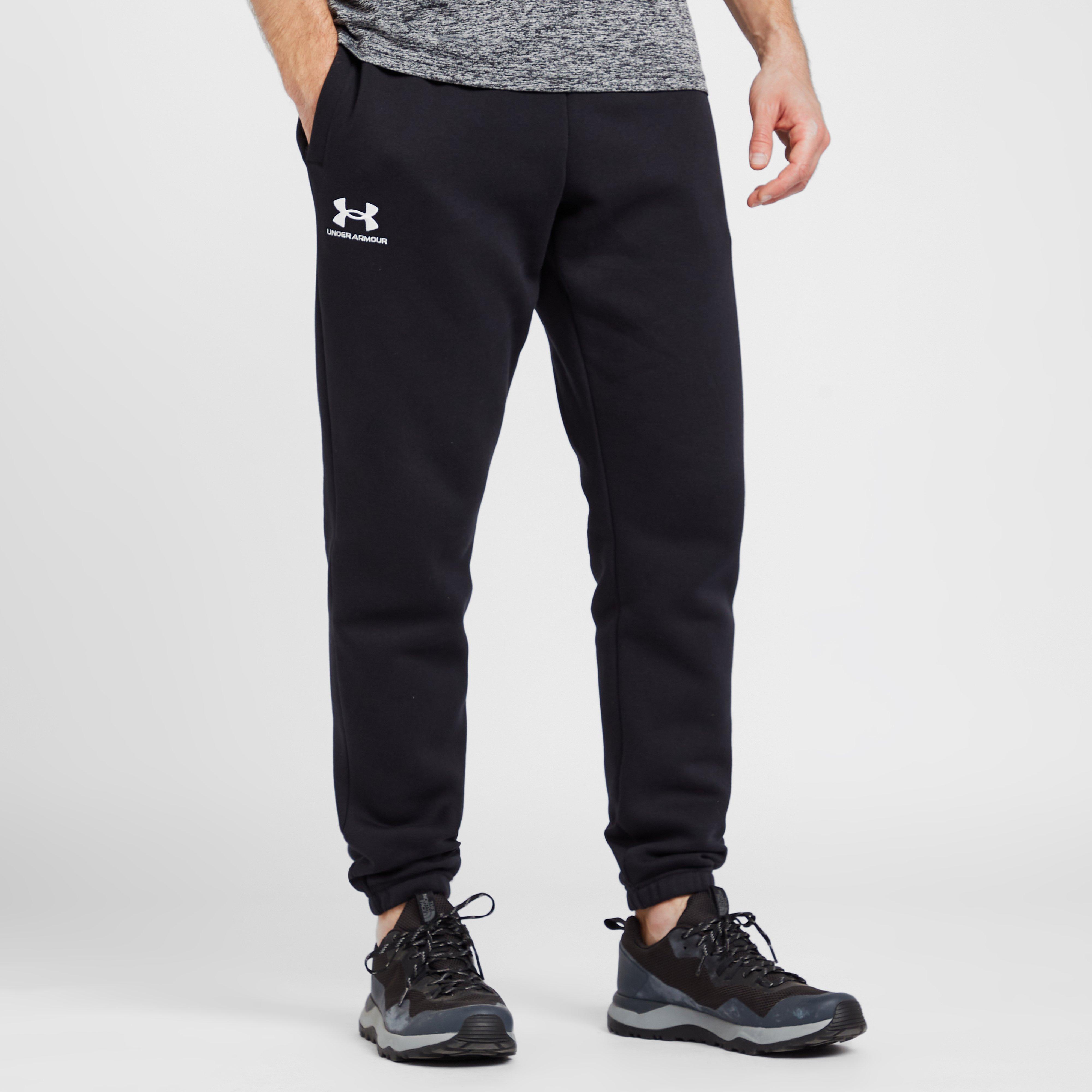 Men's Ua Essential Fleece Joggers - Black, Black