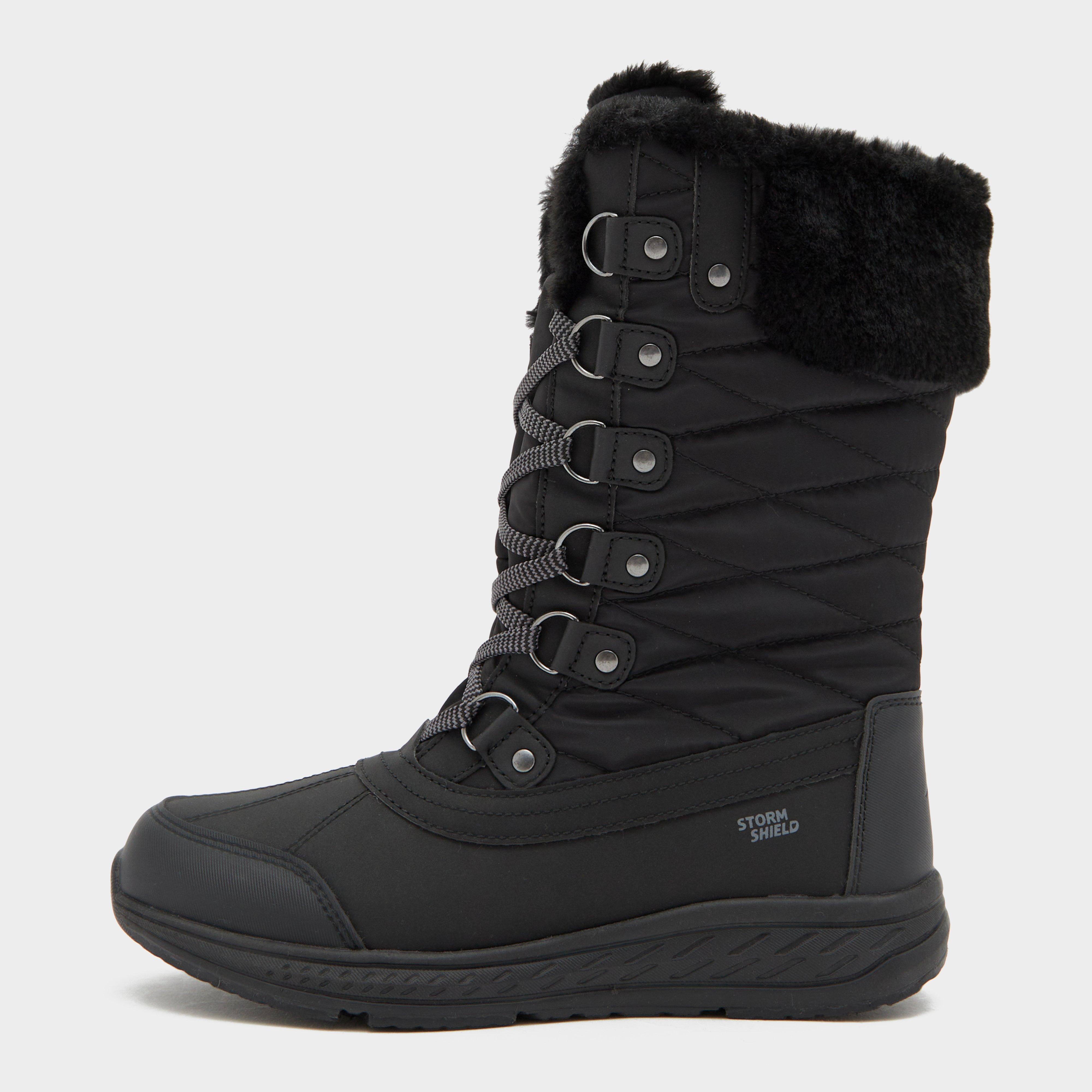 Peter Storm Women's Eyam Waterproof Snow Boots - Black, Black