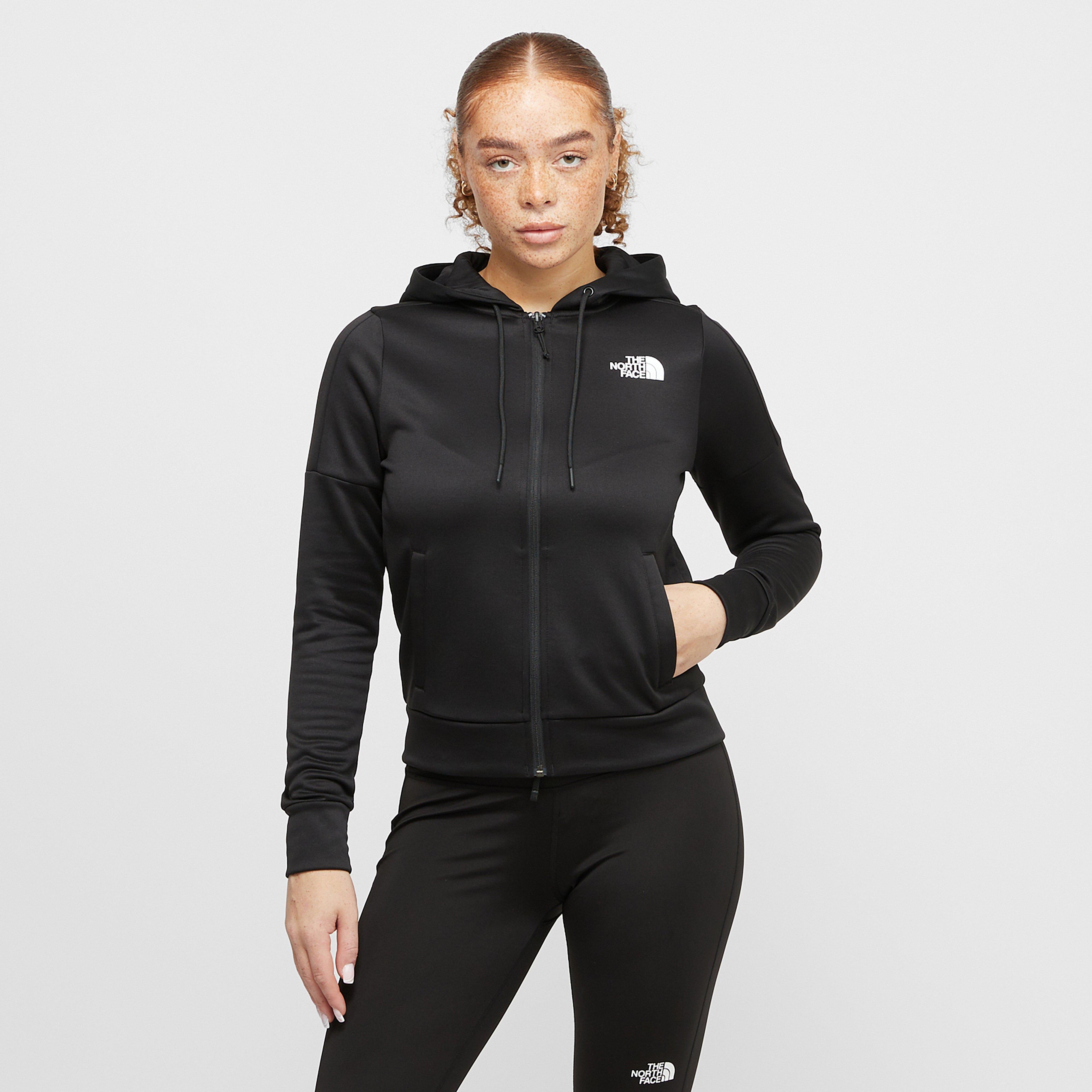 The North Face Women's Reaxion Full Zip Fleece Hoodie - Black, Black