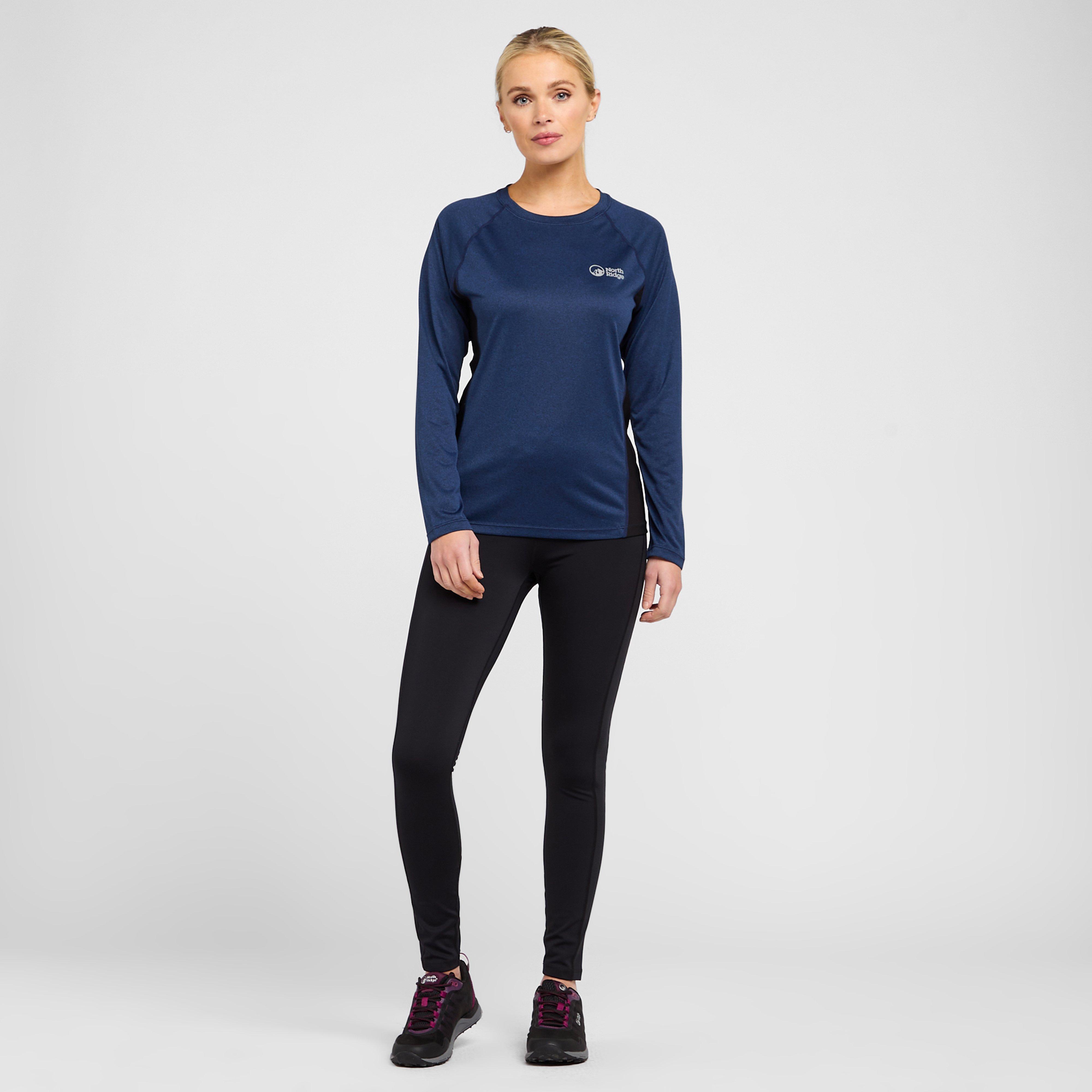 North Ridge Women's Resistance Long Sleeve Baselayer - Navy, NAVY