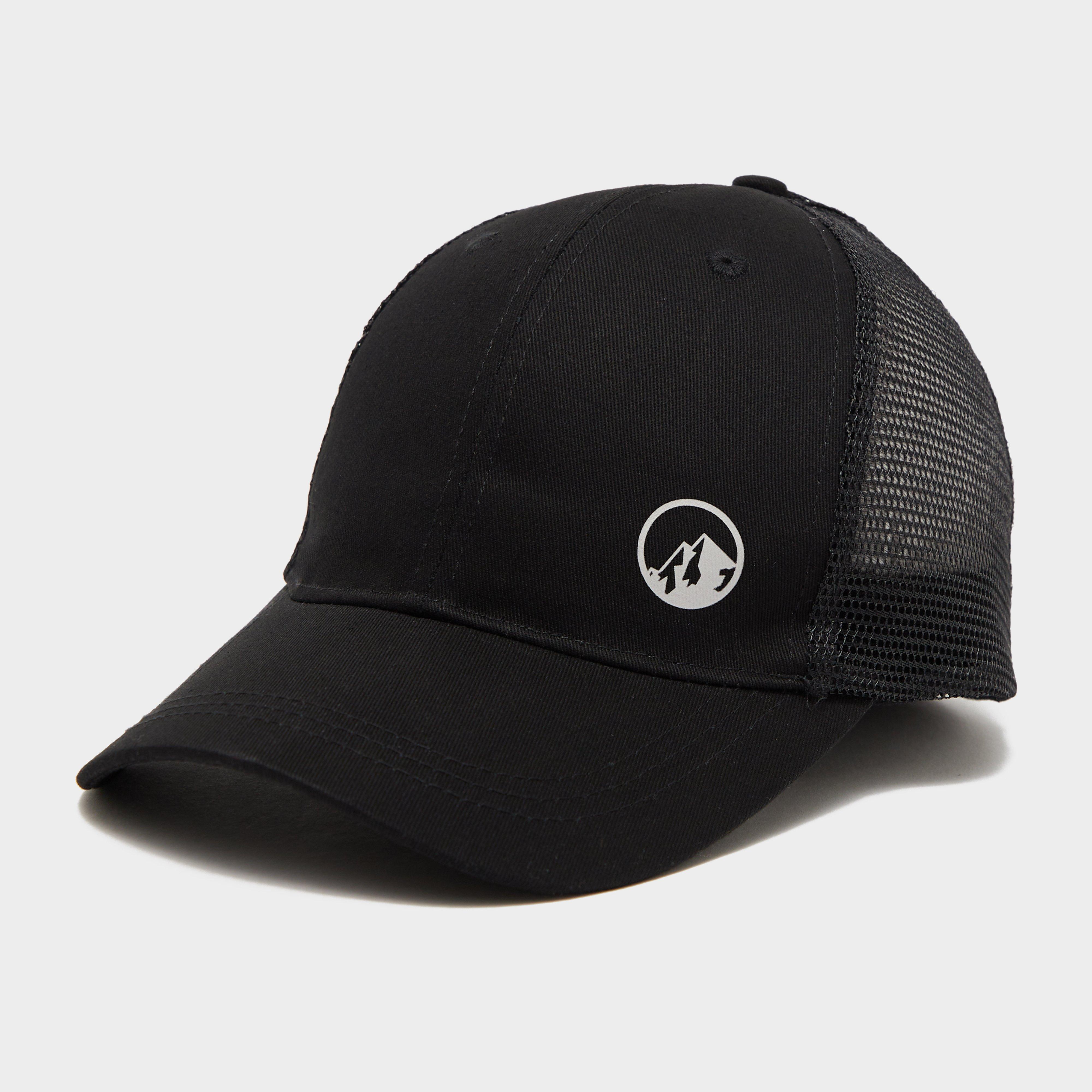 North Ridge Men's Trucker Mesh Cap - Black, BLACK