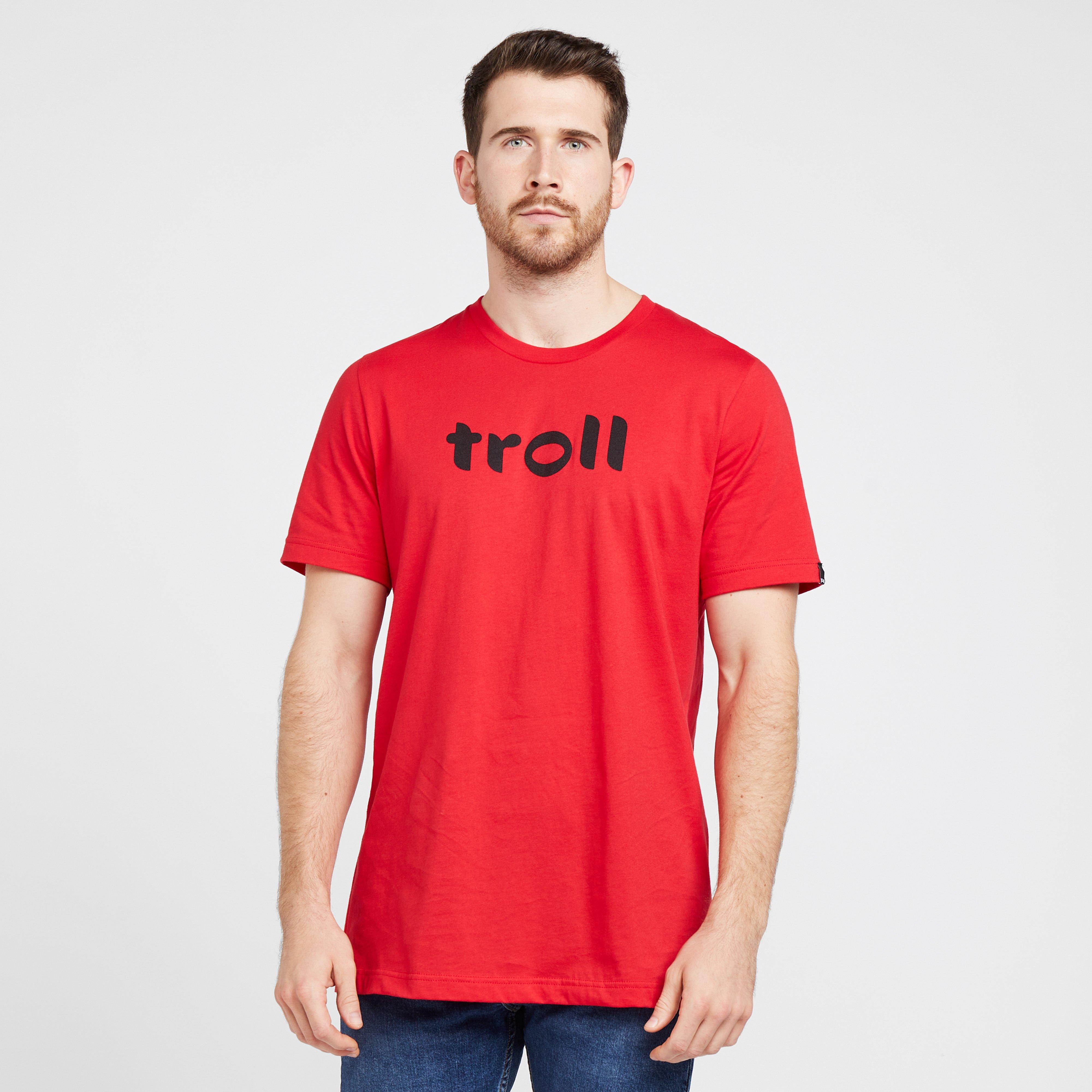 Men's Front Logo Tee in Red, Red