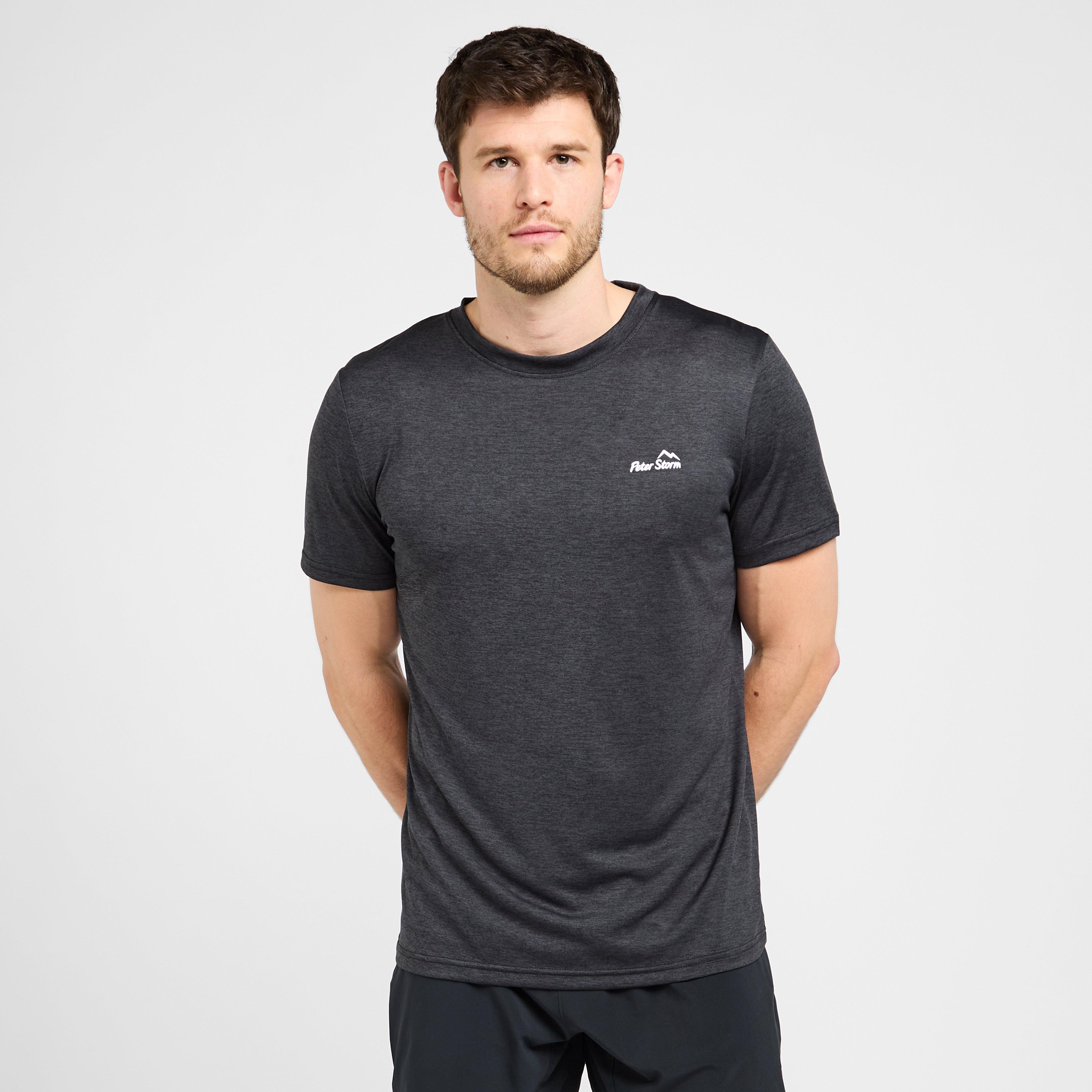 Mens Active Short Sleeve T-Shirt Black, Black