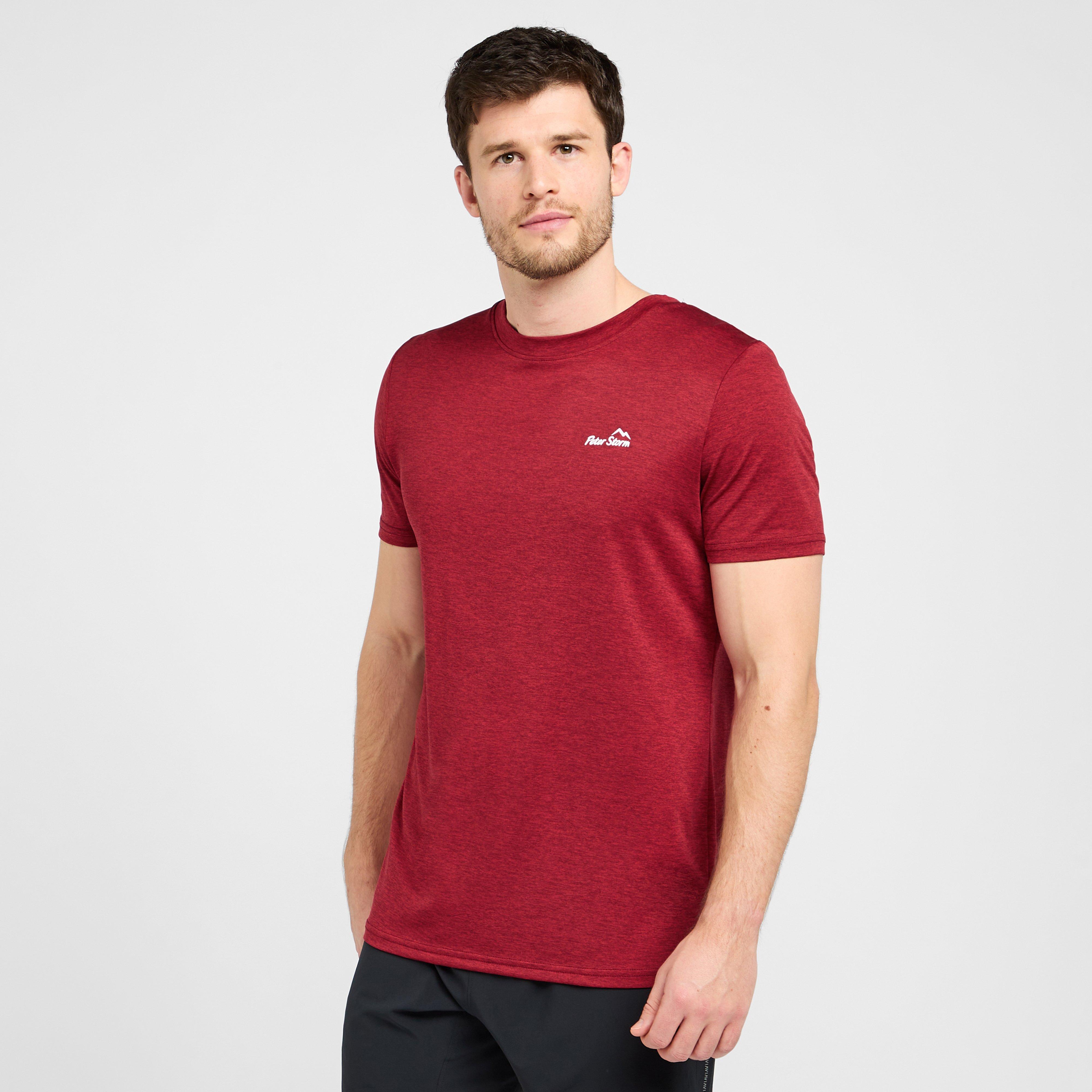 Mens Active Short Sleeve T-Shirt Red - Red, Red