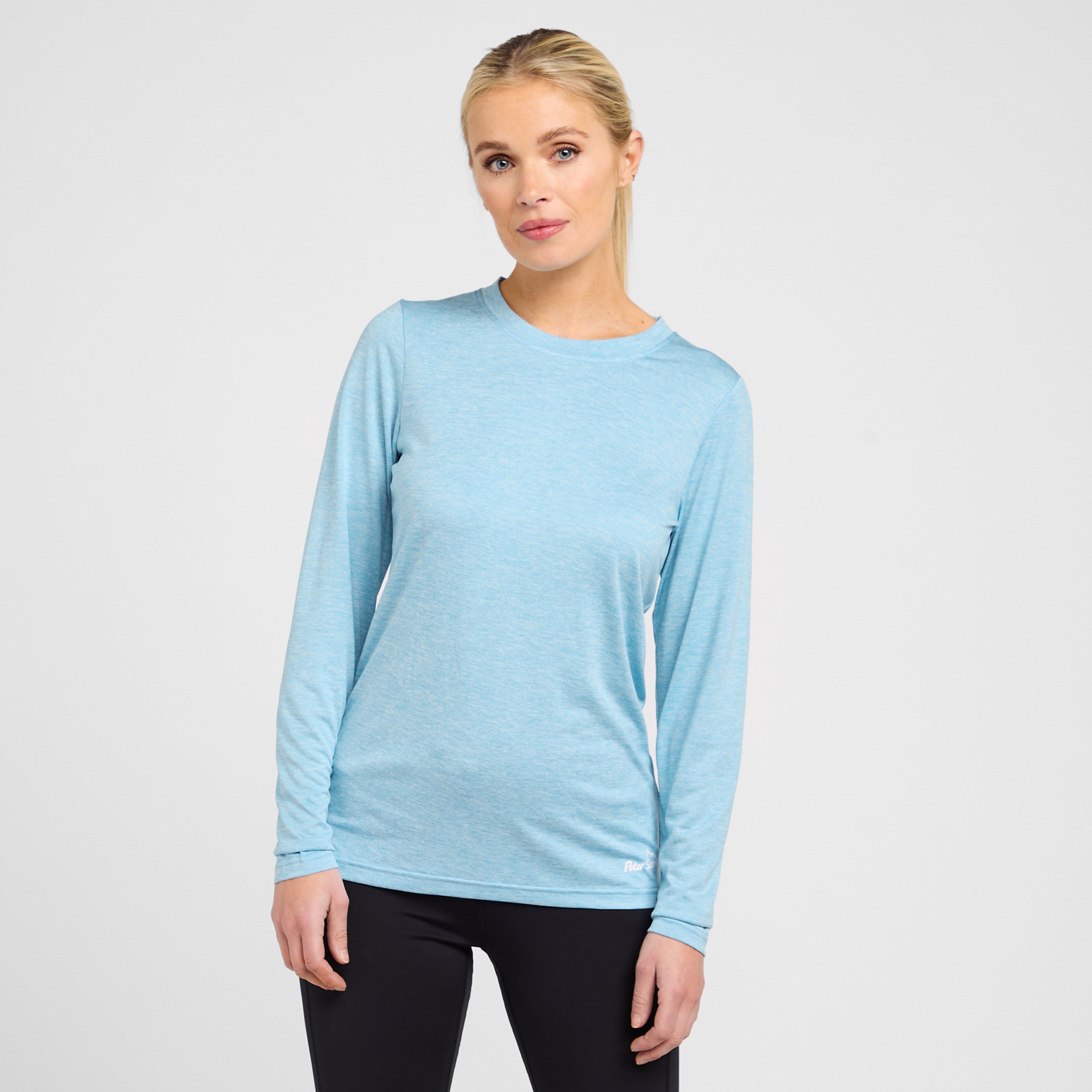 Womens Active Long Sleeve T Shirt Blue Blue