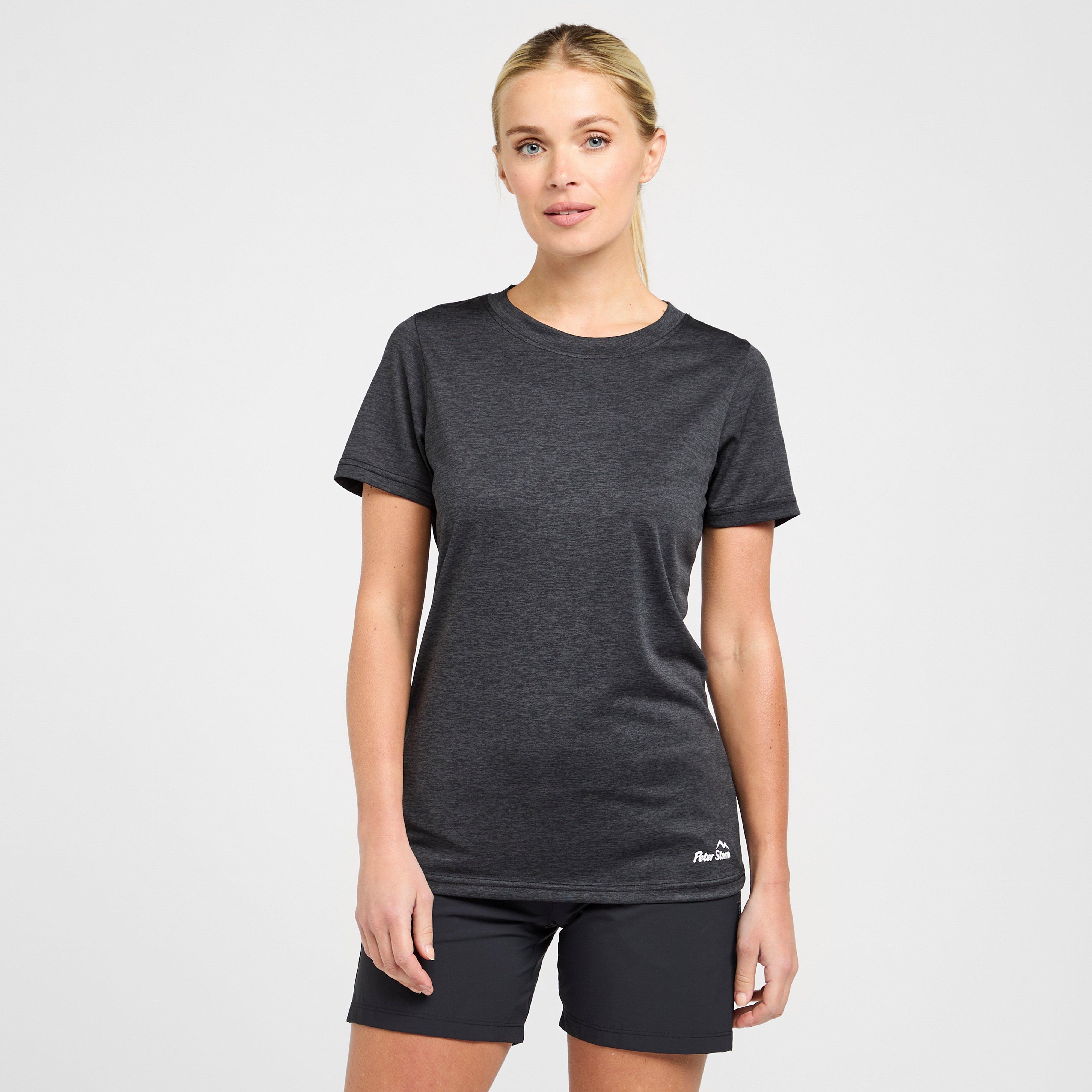 Womens Active Short Sleeve T Shirt Black Black