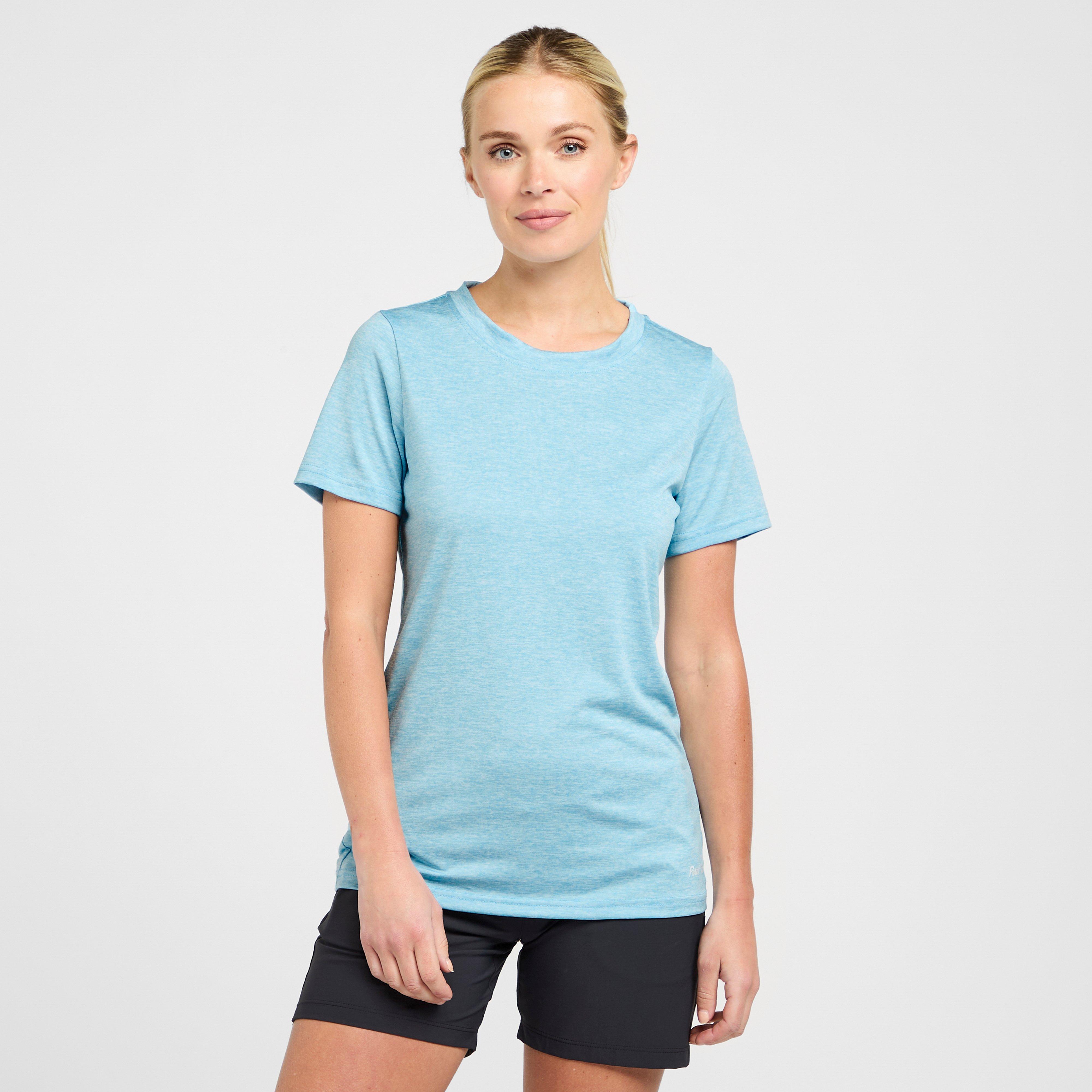 Womens Active Short Sleeve T Shirt Blue Blue