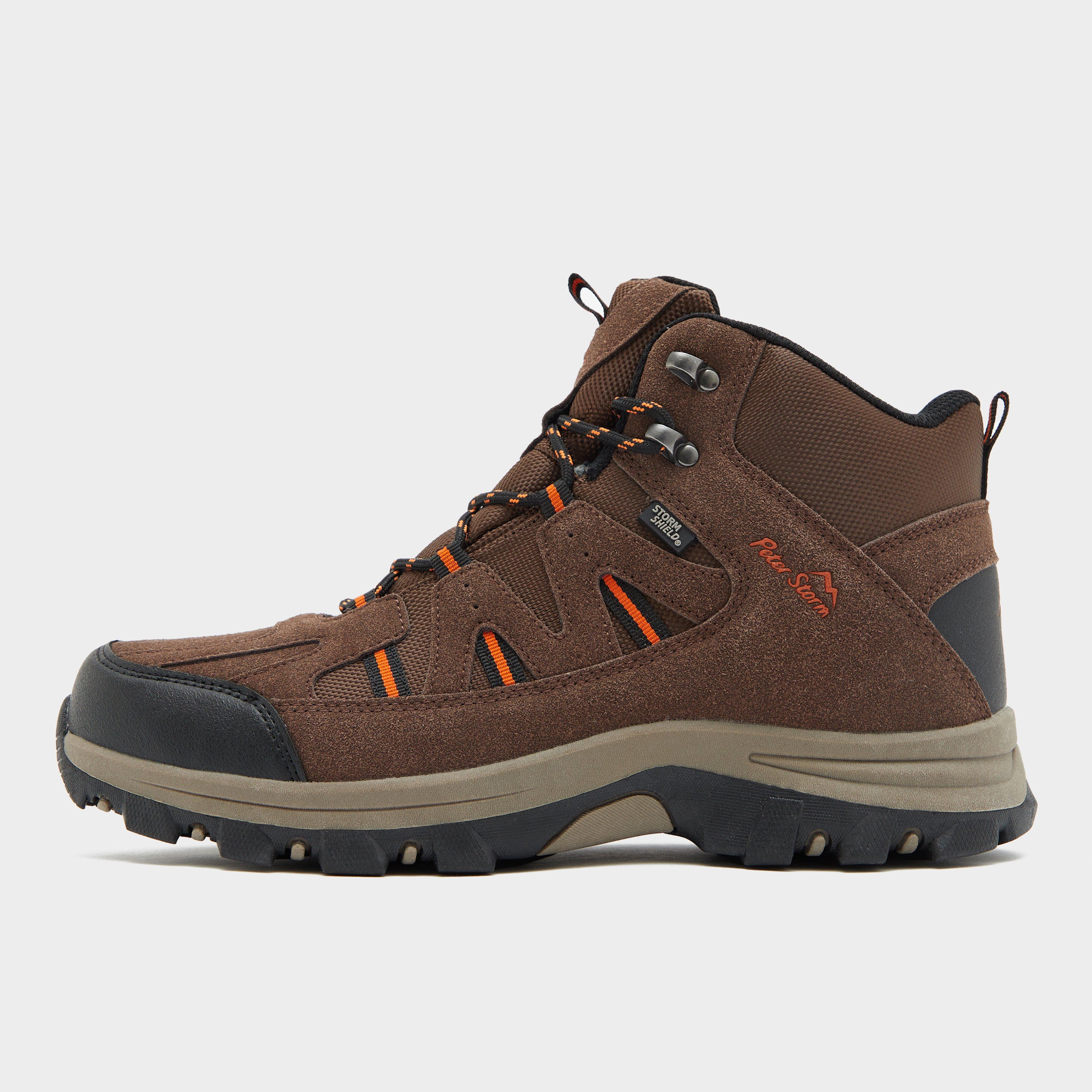 Peter Storm Men's Buxton Waterproof Mid Walking Boot - Brown, BROWN