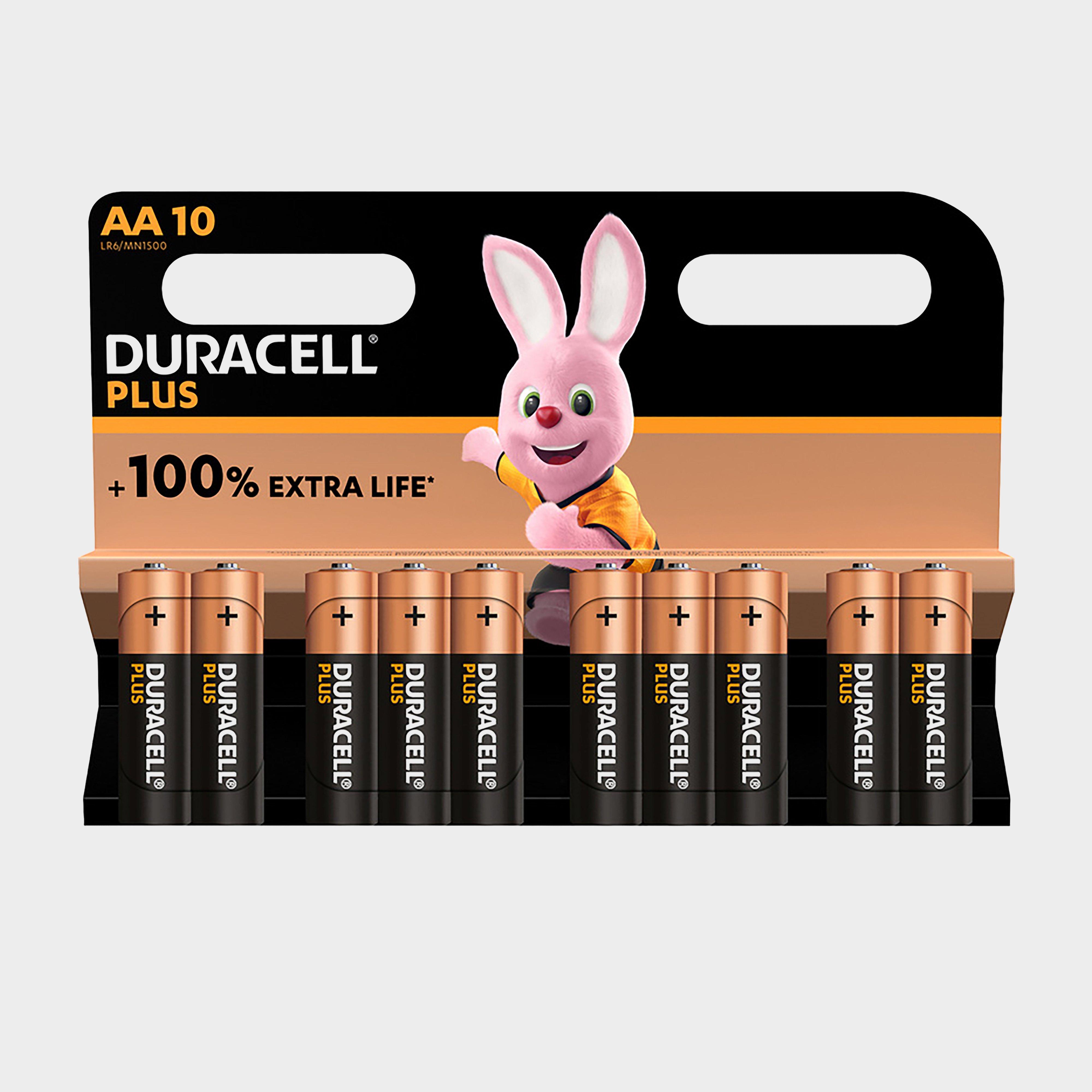 Duracell Aa Plus Batteries (Pack Of 10) - Black, Black