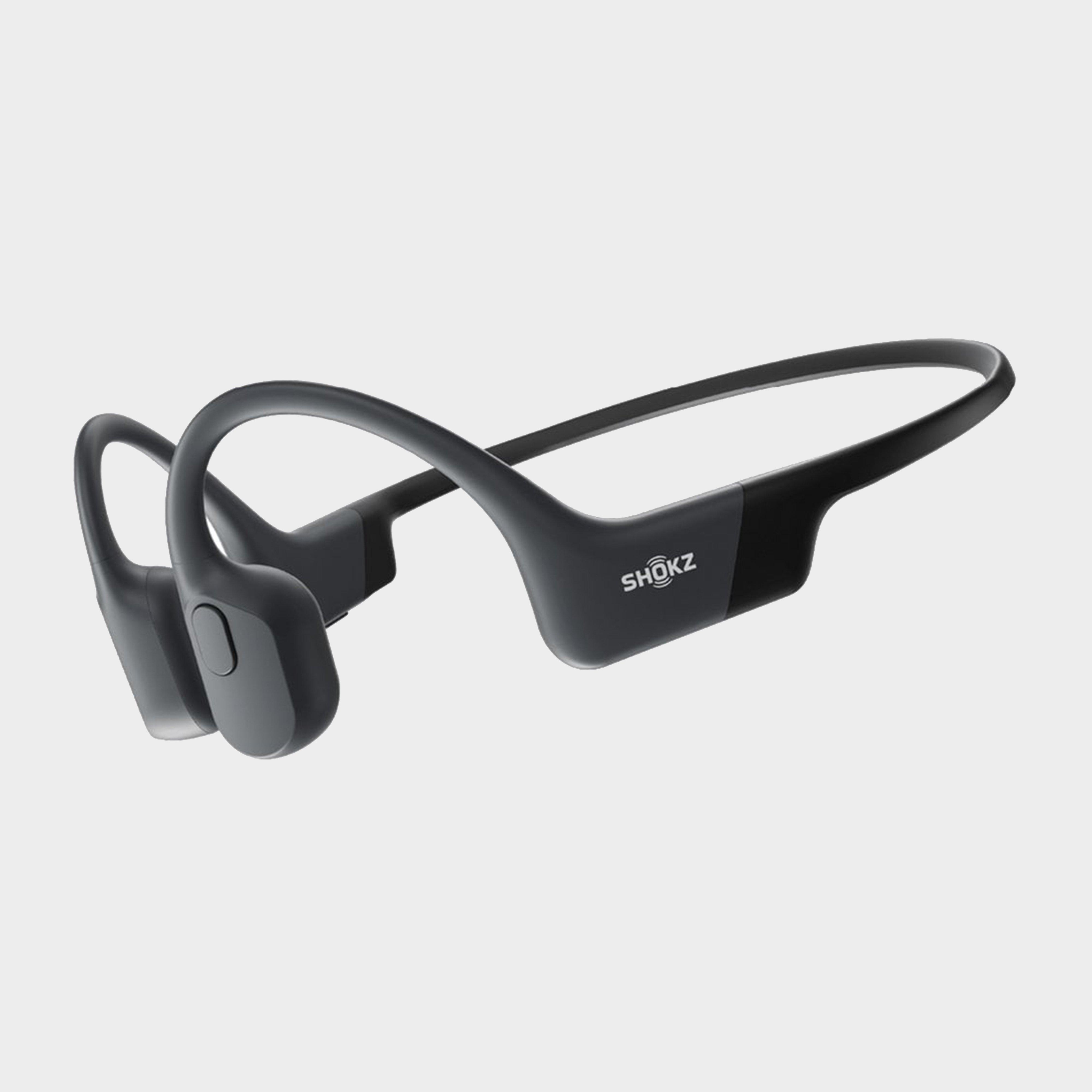 Shokz Openrun Open-Ear Bone Conduction Wireless Headphones - Black, Black