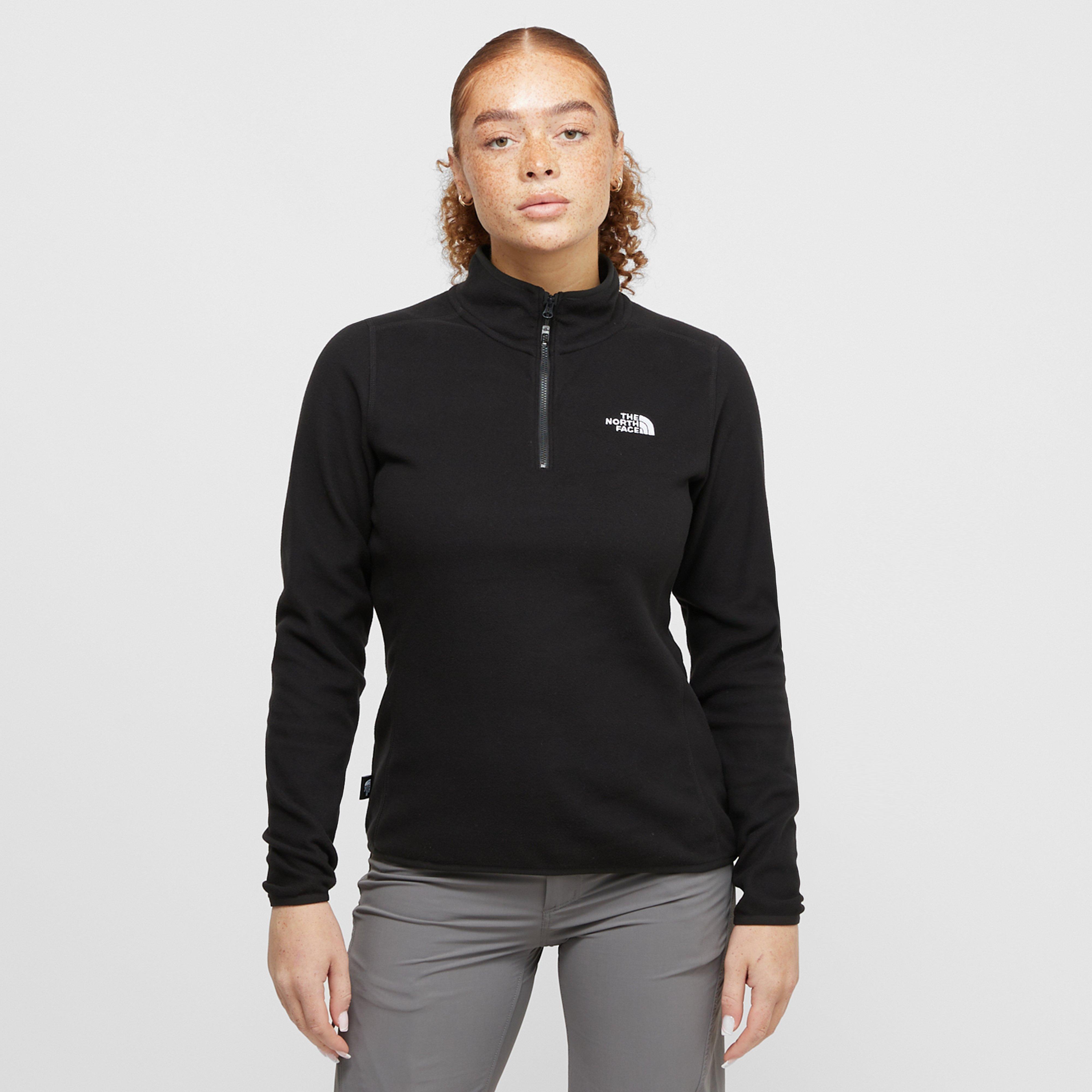 Women's 100 Glacier 1/4 Zip Fleece - Black, Black