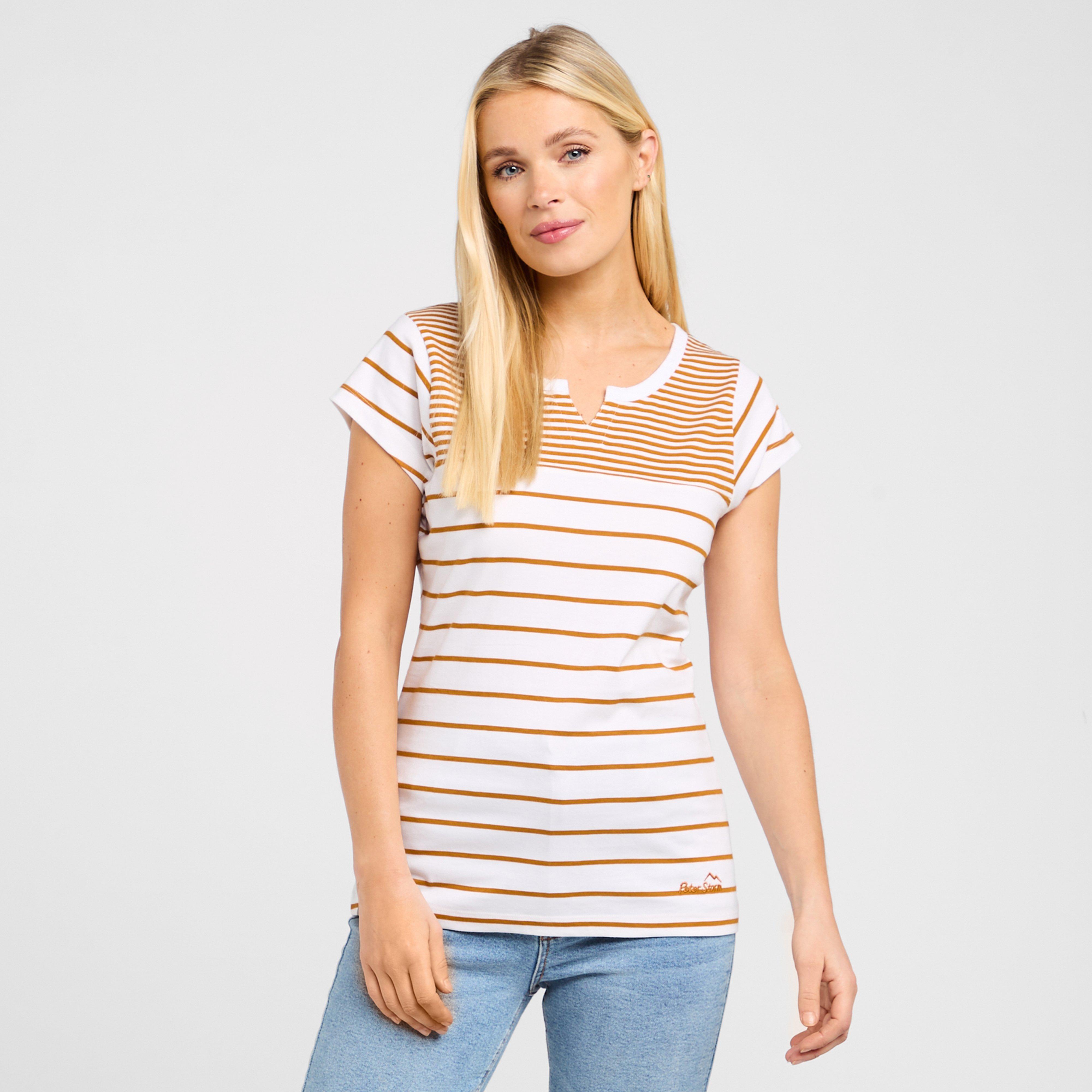 Women's Notch Short Sleeved Tee - Yellow, Yellow