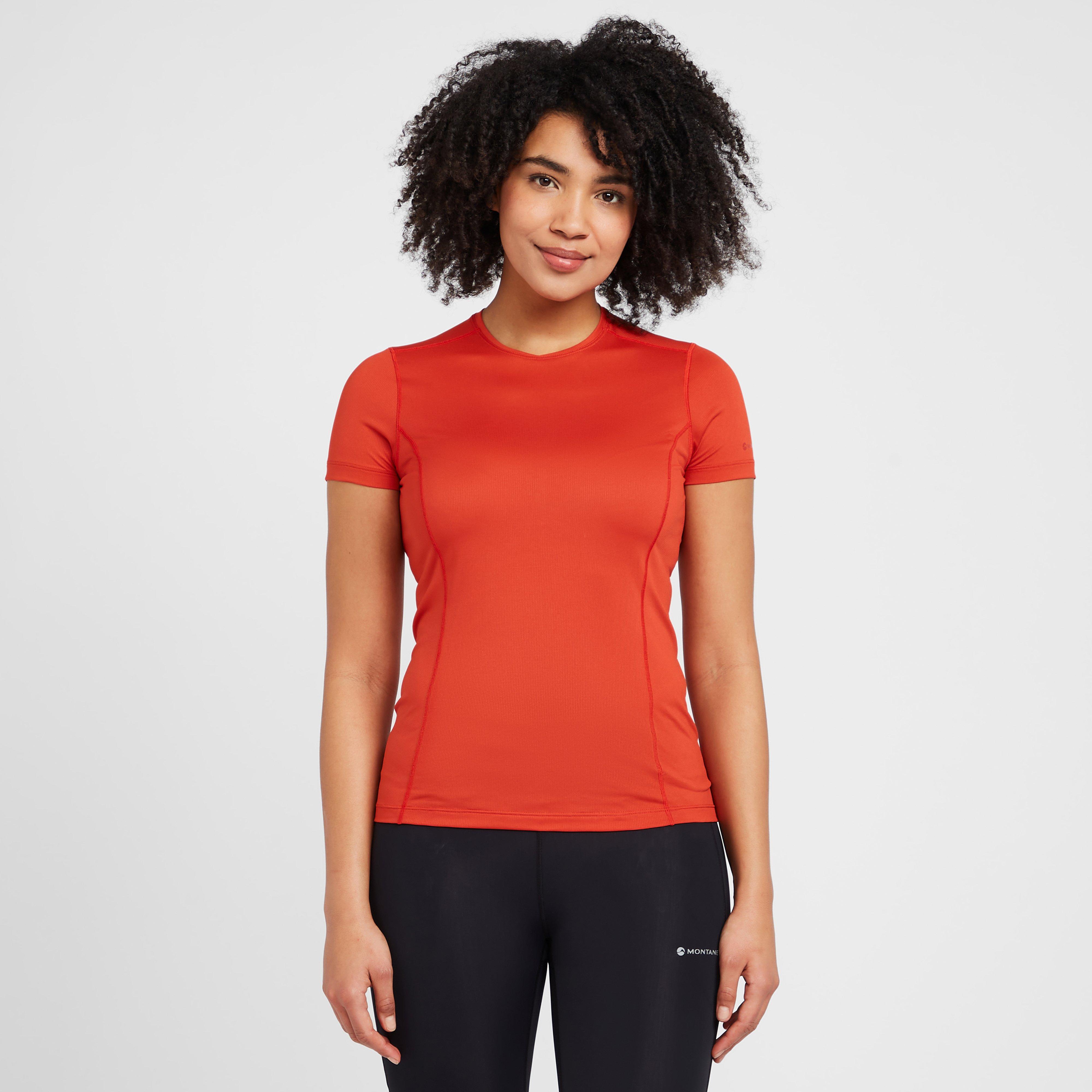Montane Women's Dart Lite Short Sleeve T-Shirt - Red, RED