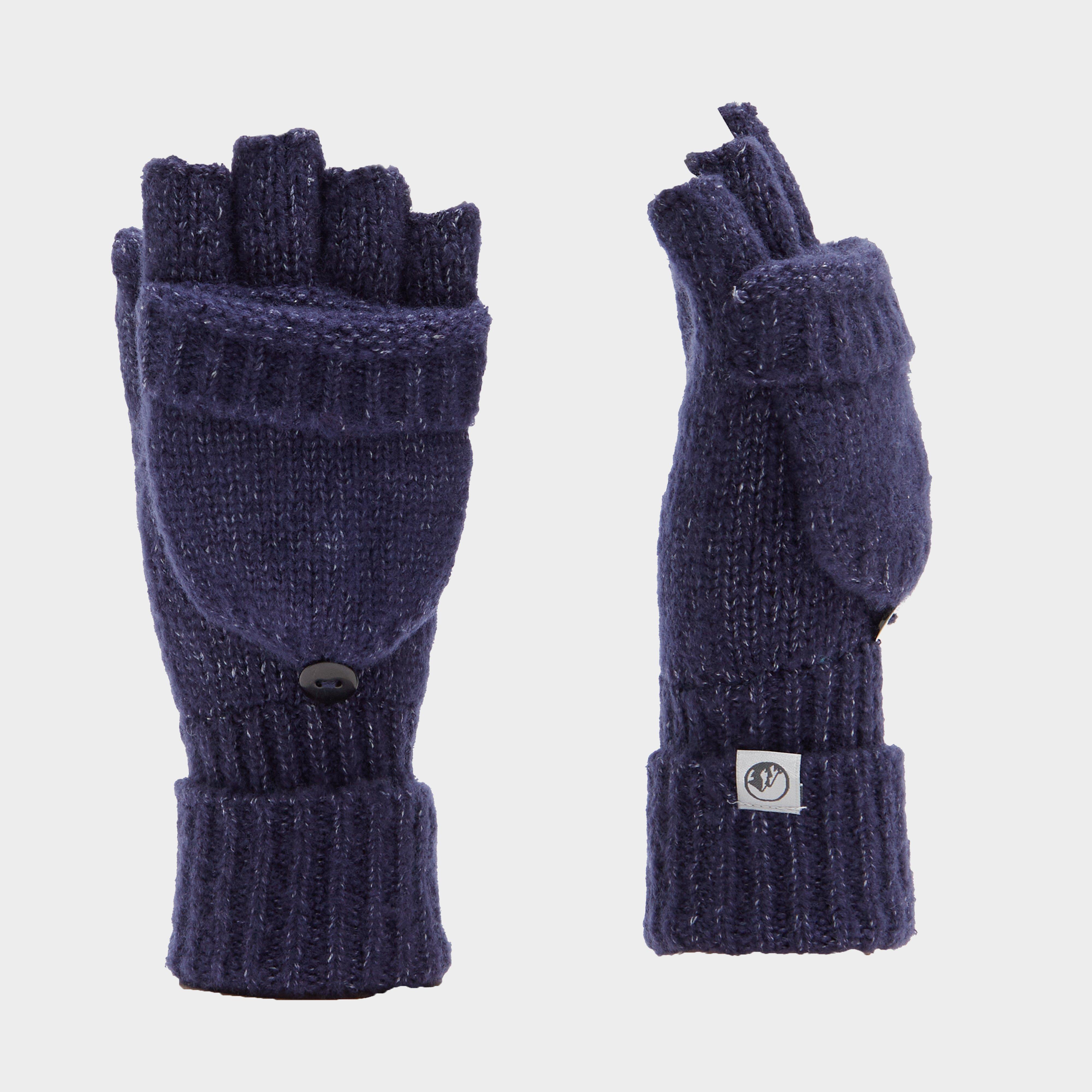 Women's Fleck Glove, Navy