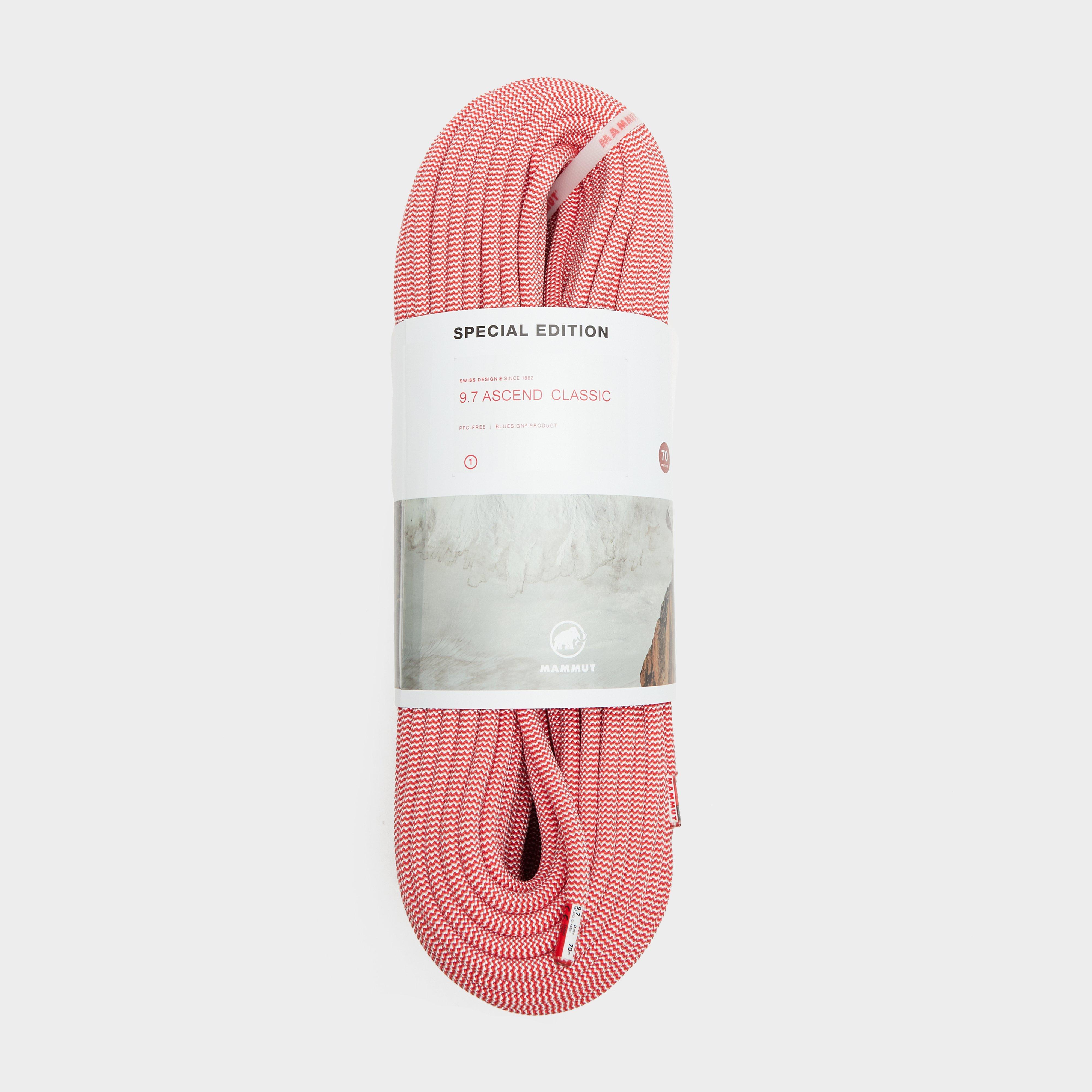 9.7Mm Ascend Classic Rope 70M - Red, Red