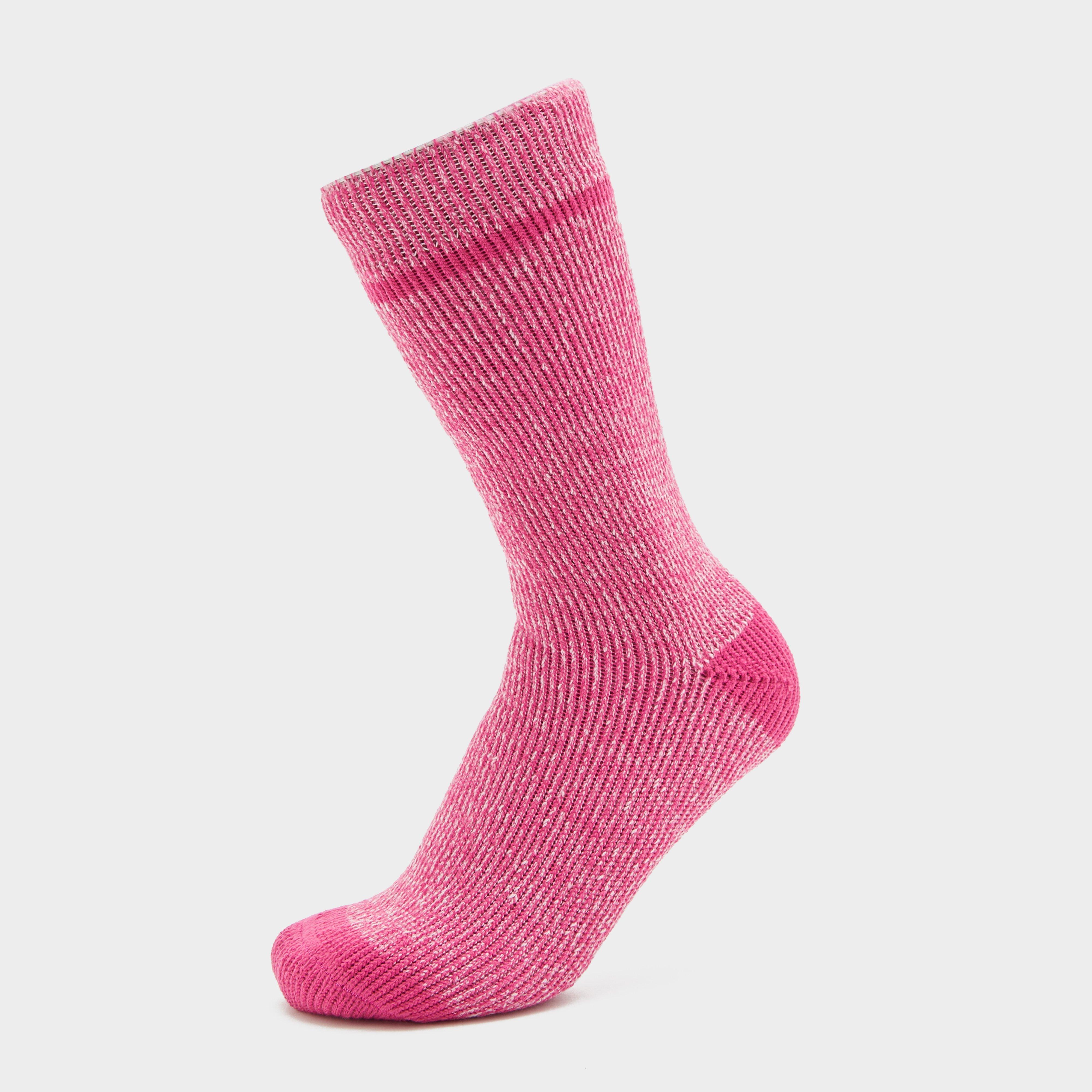 Women's Thermal Heat Trap Socks - Pink, Pink