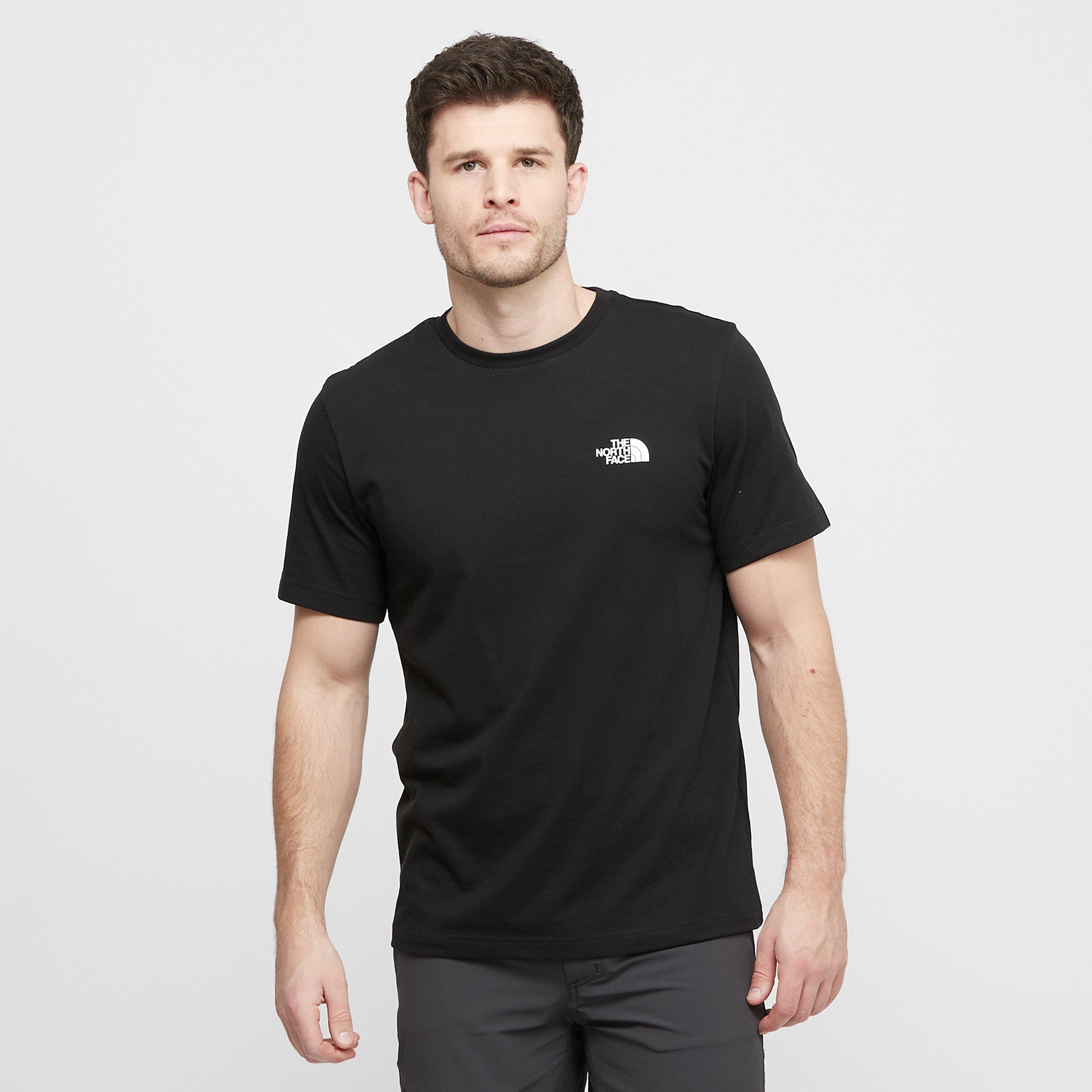 Men's Short Sleeve Simple Dome Tee, Black