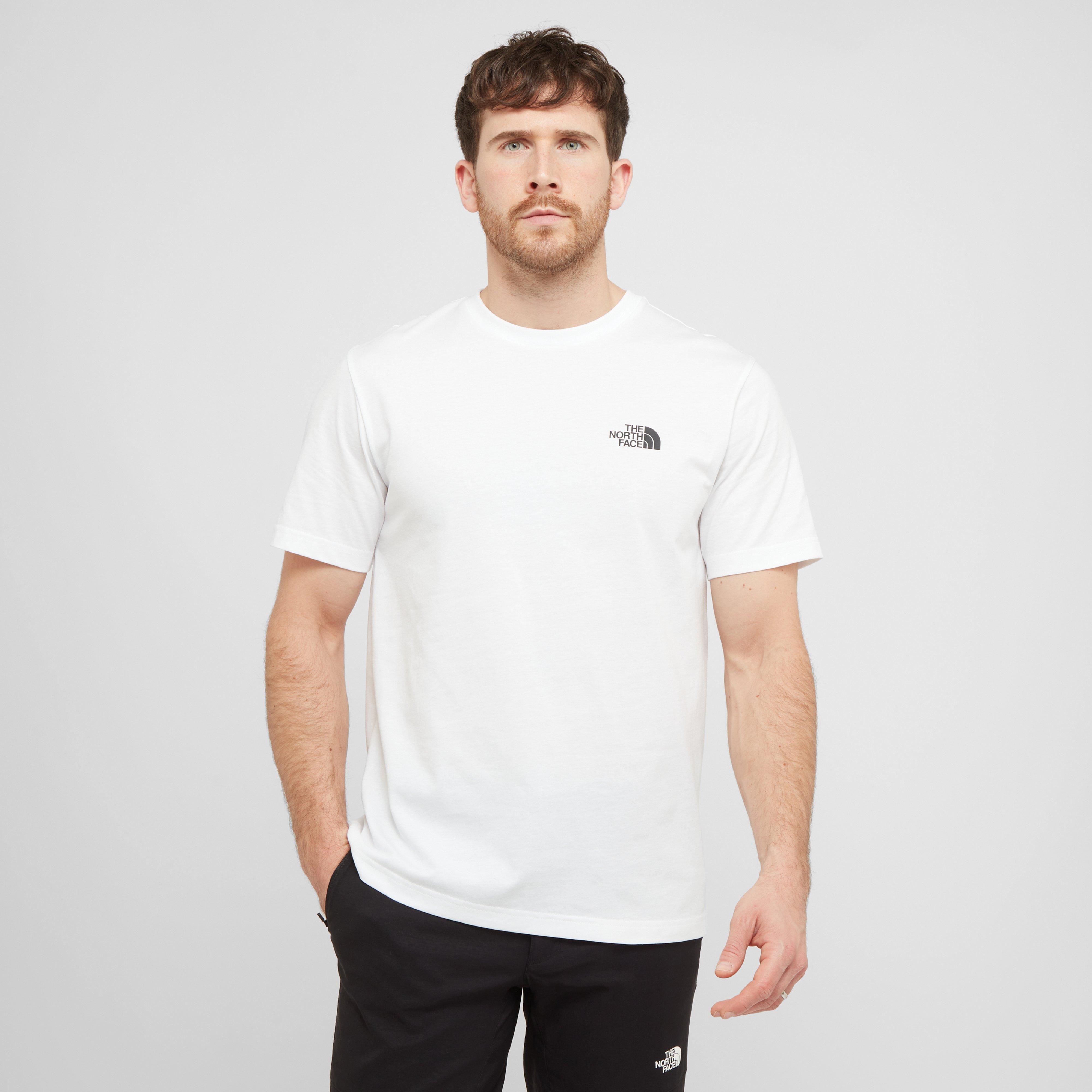 Men's Short Sleeve Simple Dome Tee, White