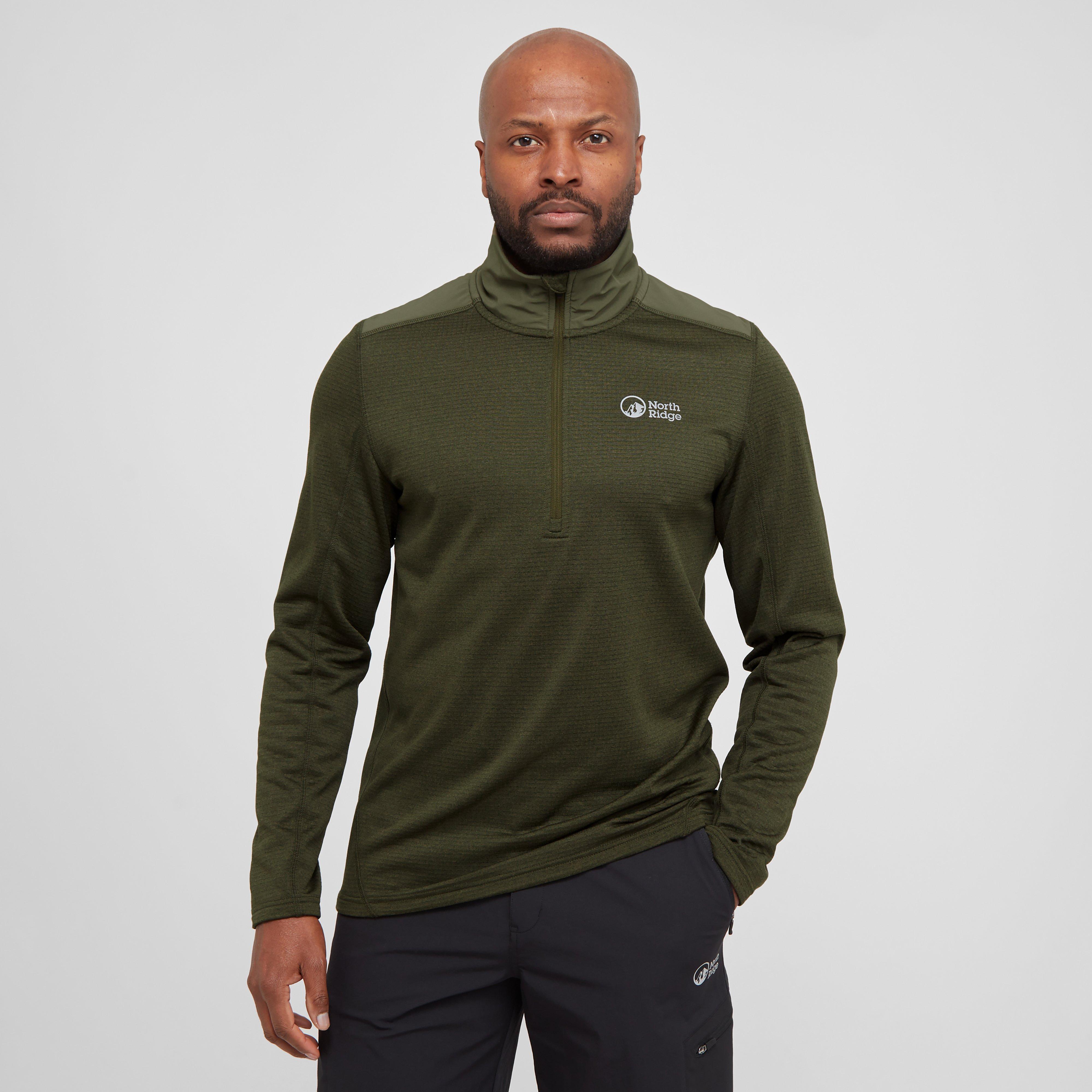 North Ridge Men's Fast Half Zip Fleece - Khk, KHK