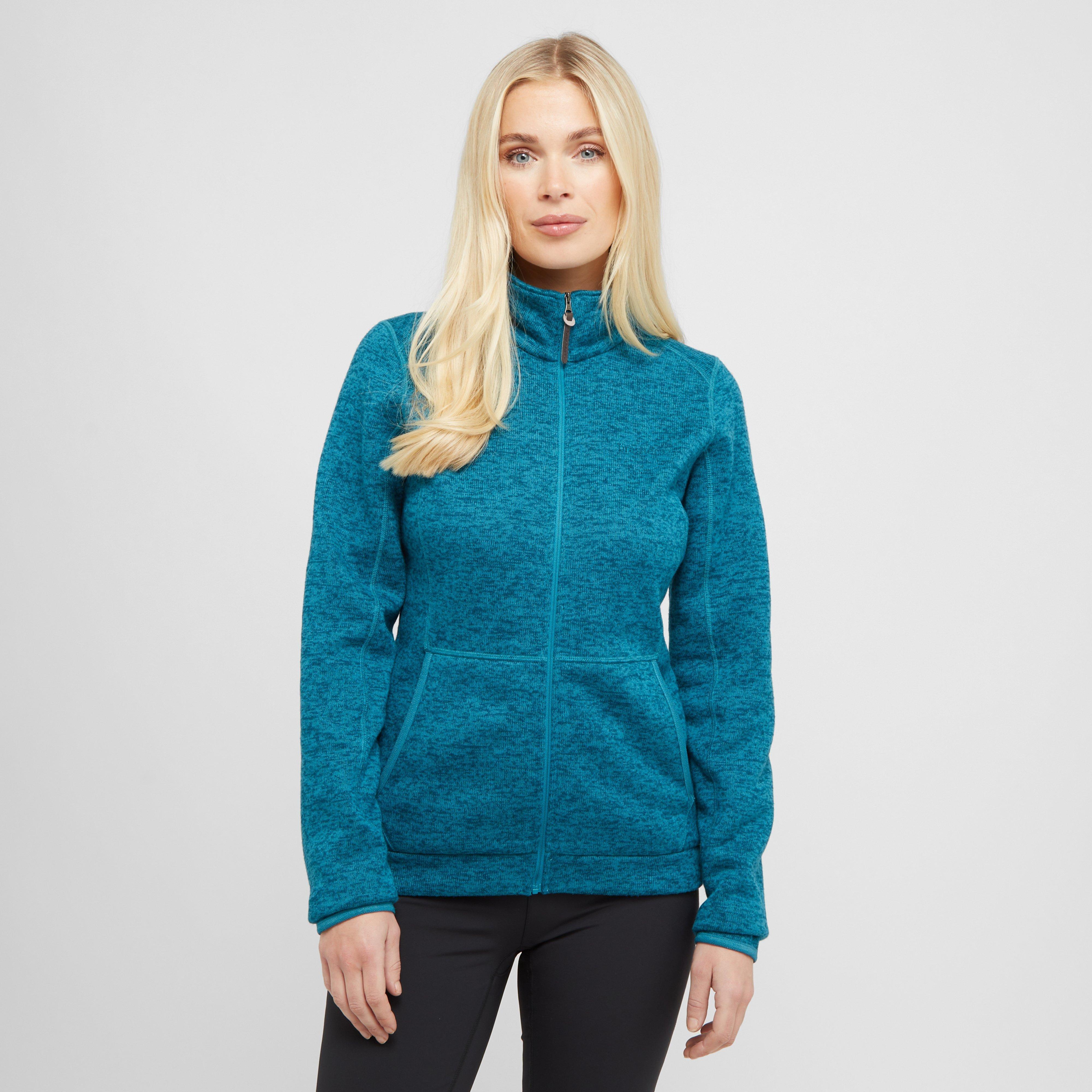 Brasher Women's Rydal Full Zip Fleece - Blu, BLU