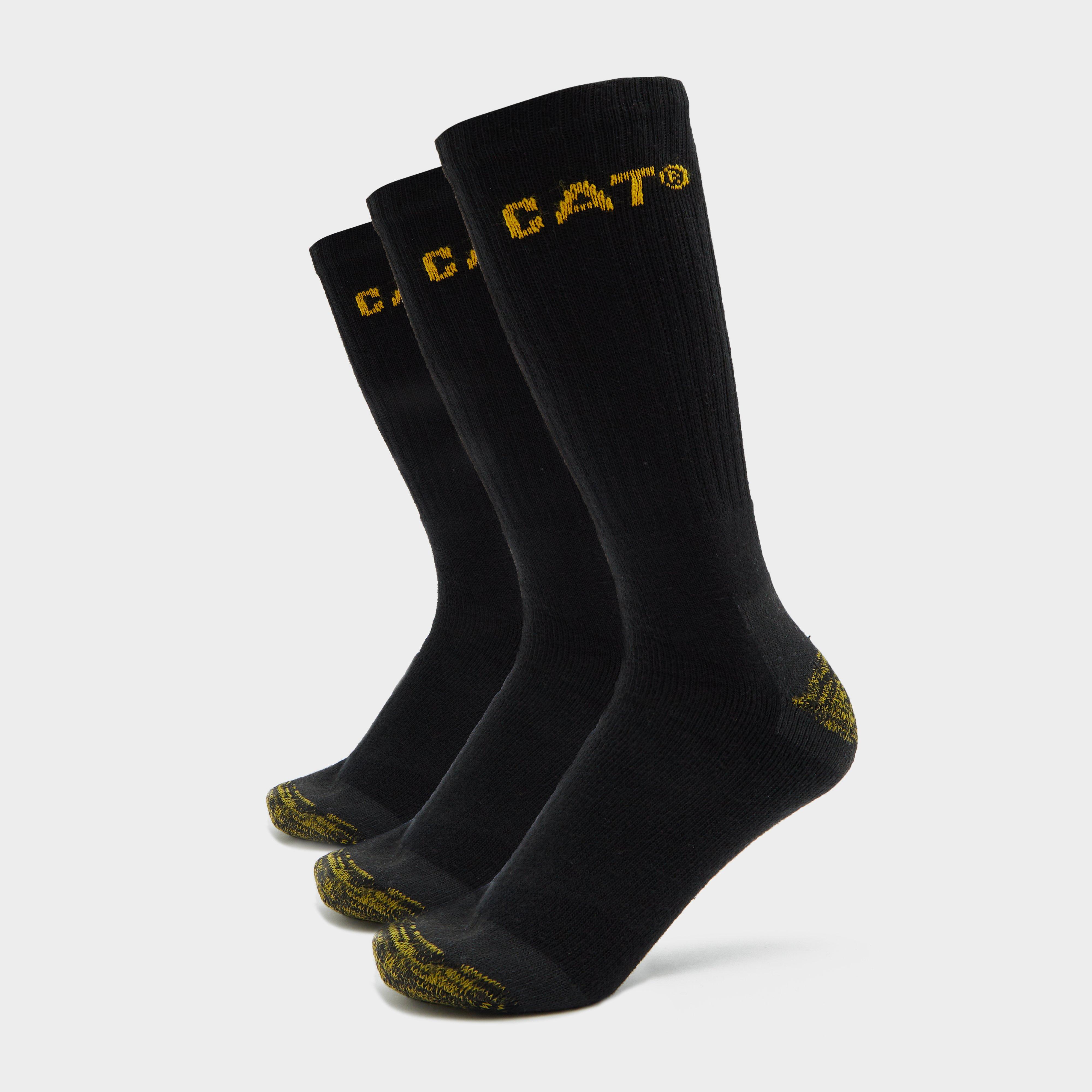 Cat Premium Work Sock (3 Pairs) - Blk, BLK