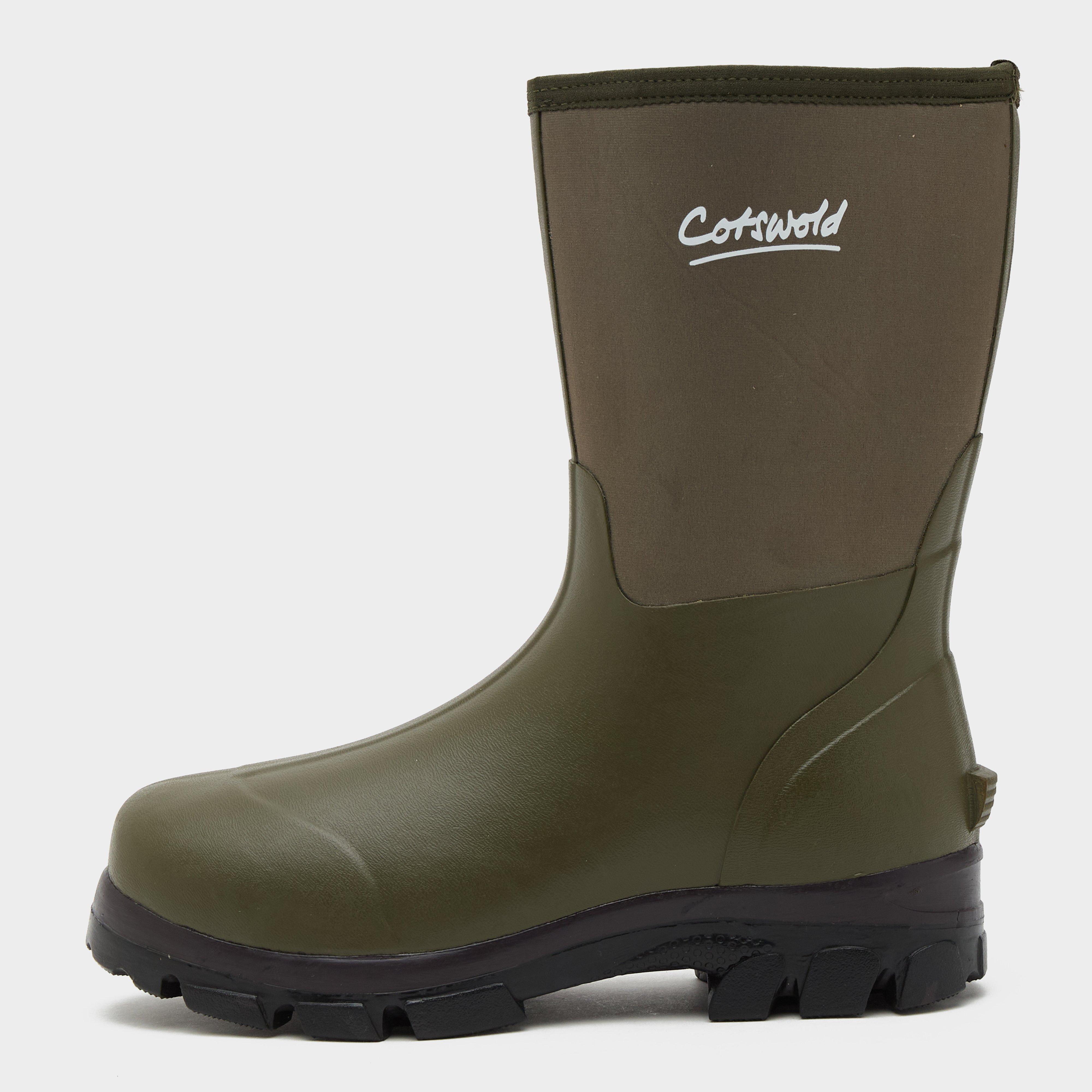 Cotswold Men's Kensington Neoprene Wellington Boots - Green, Green