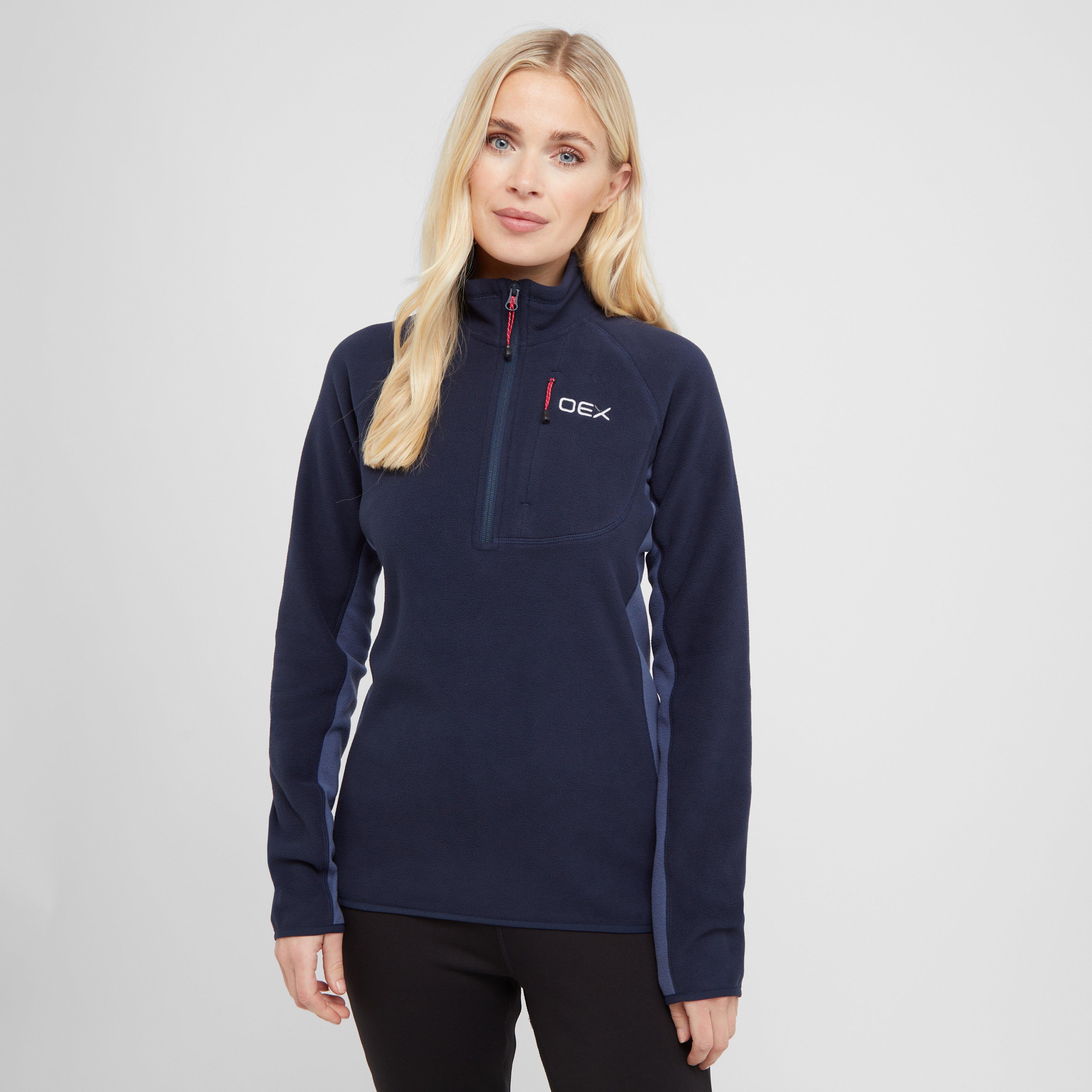 Oex Women's Ardmore Half Zip Fleece - Nvy, NVY