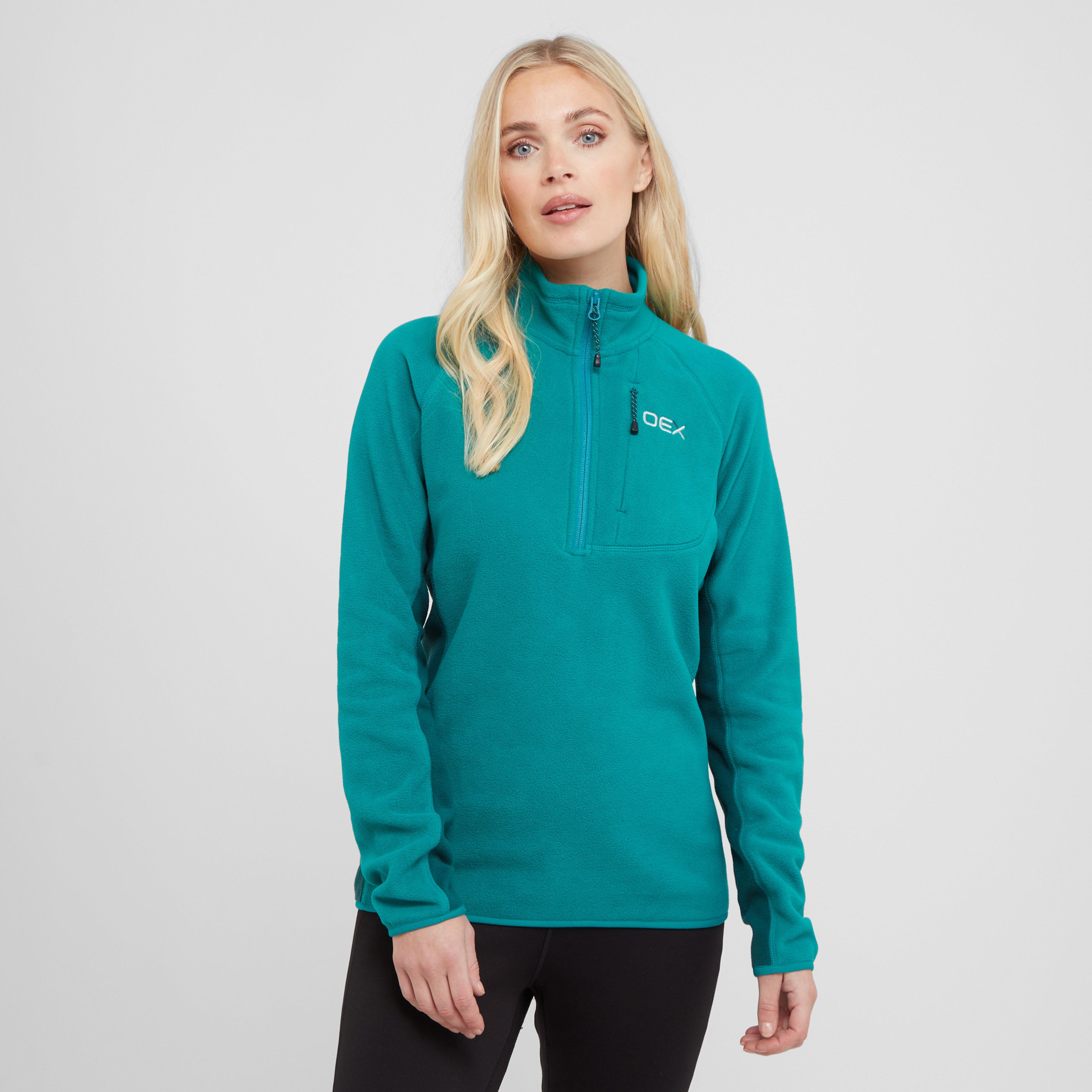Oex Women's Ardmore Half Zip Fleece - Tea, TEA