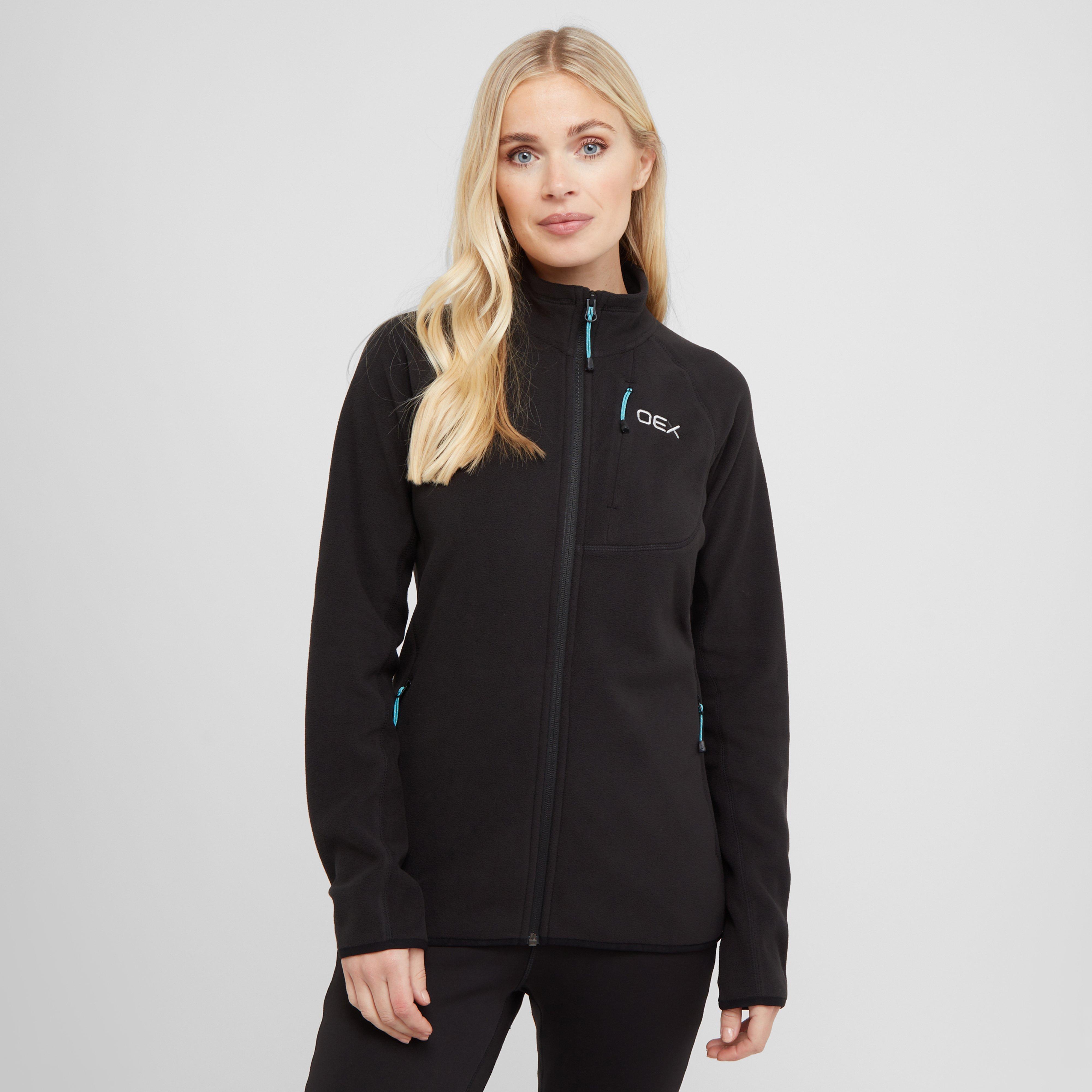 Oex Women's Ardmore Full Zip Fleece - Blk, BLK