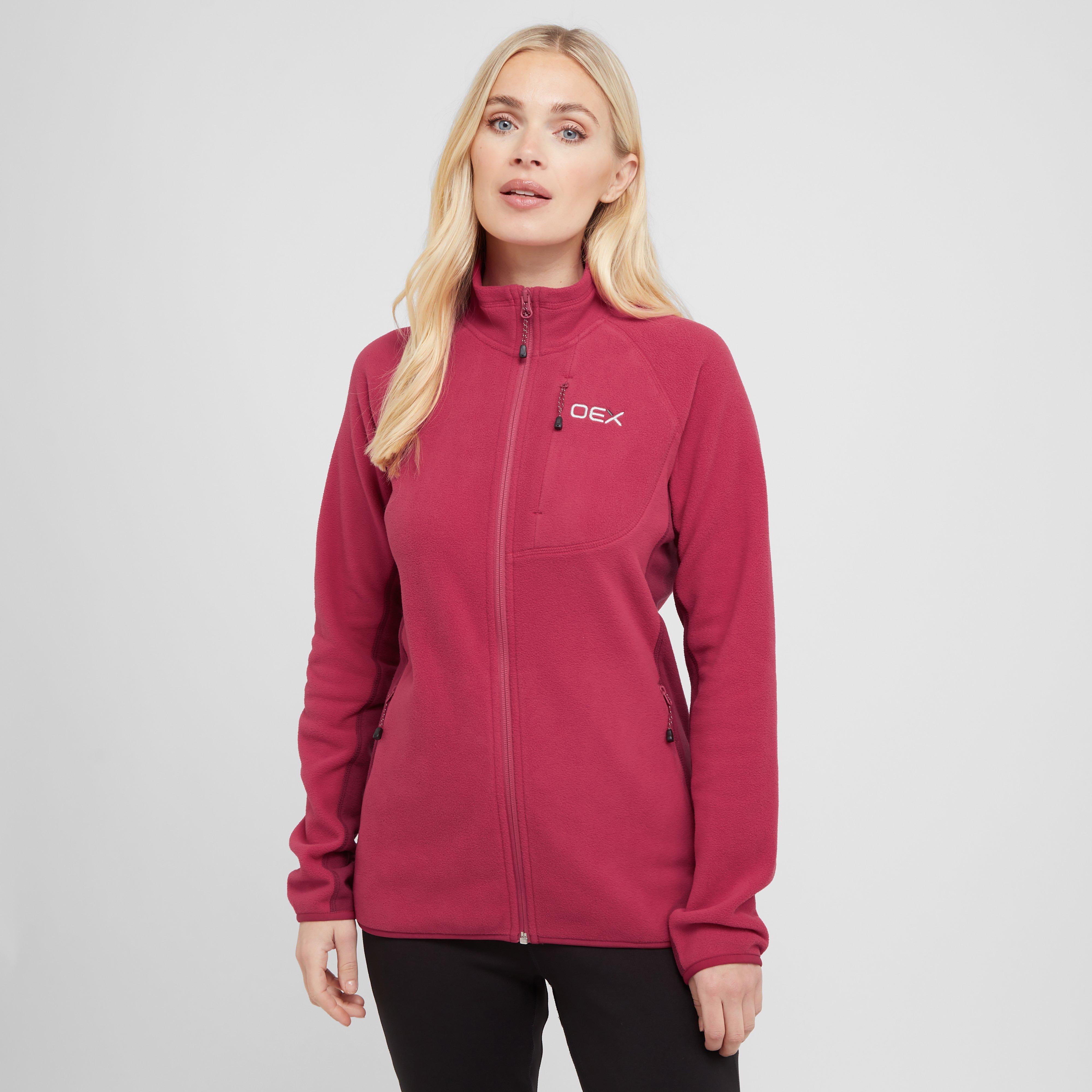 Oex Women's Ardmore Full Zip Fleece - Pnk, PNK