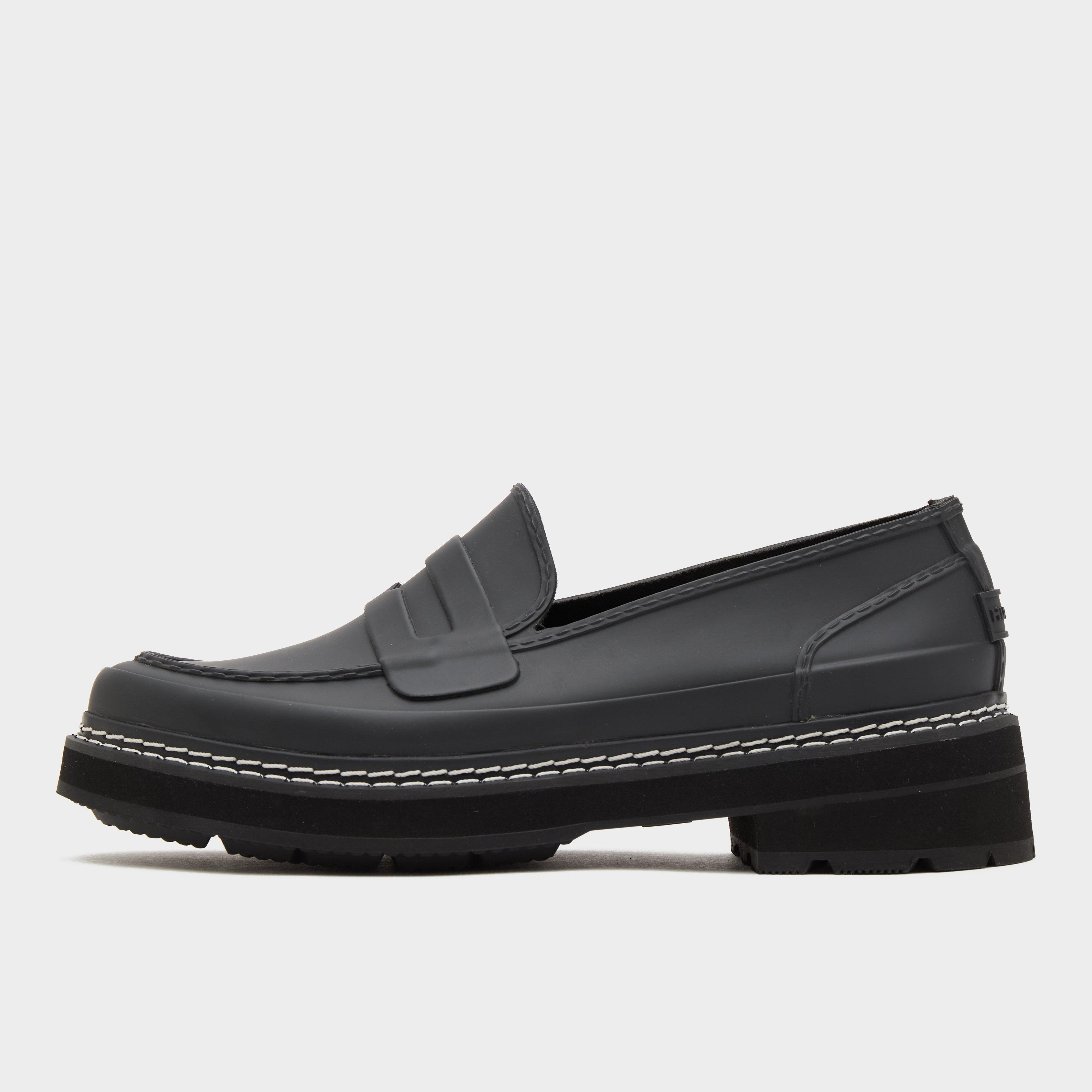 Hunter Women's Refined Stitch Penny Loafers - Blk, BLK