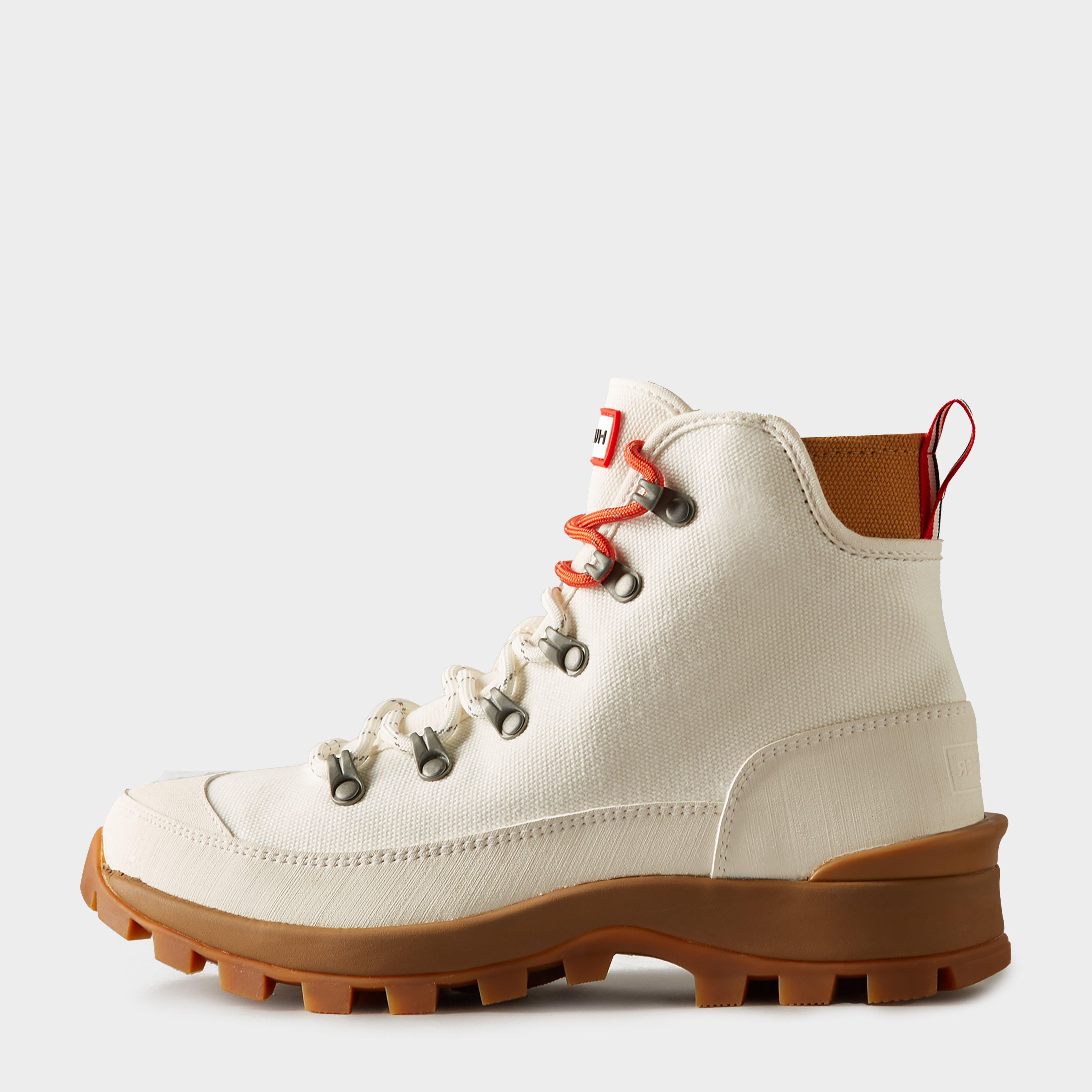 Women's Canvas Desert Commando Boots, White