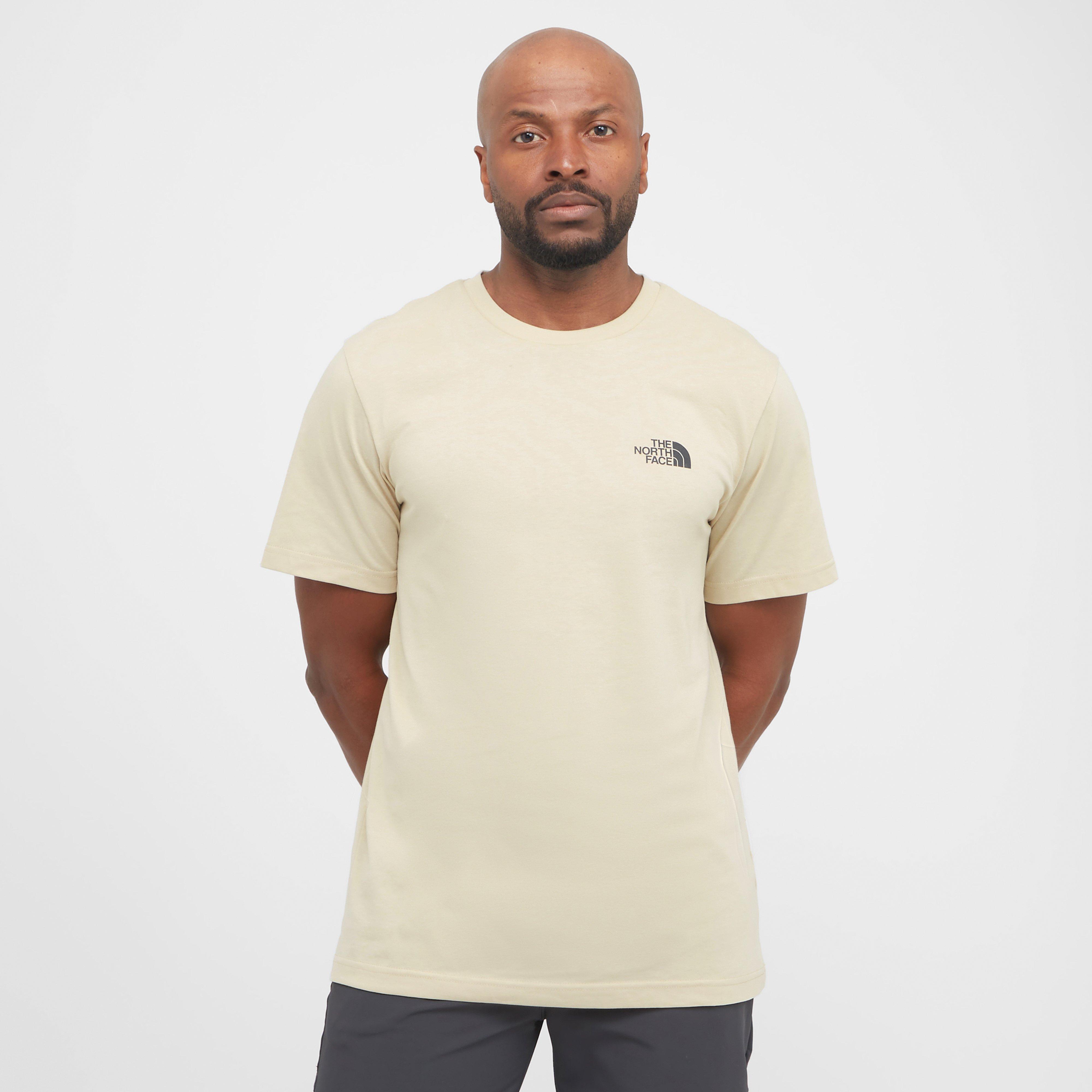 Men's Short Sleeve Simple Dome Tee, Beige