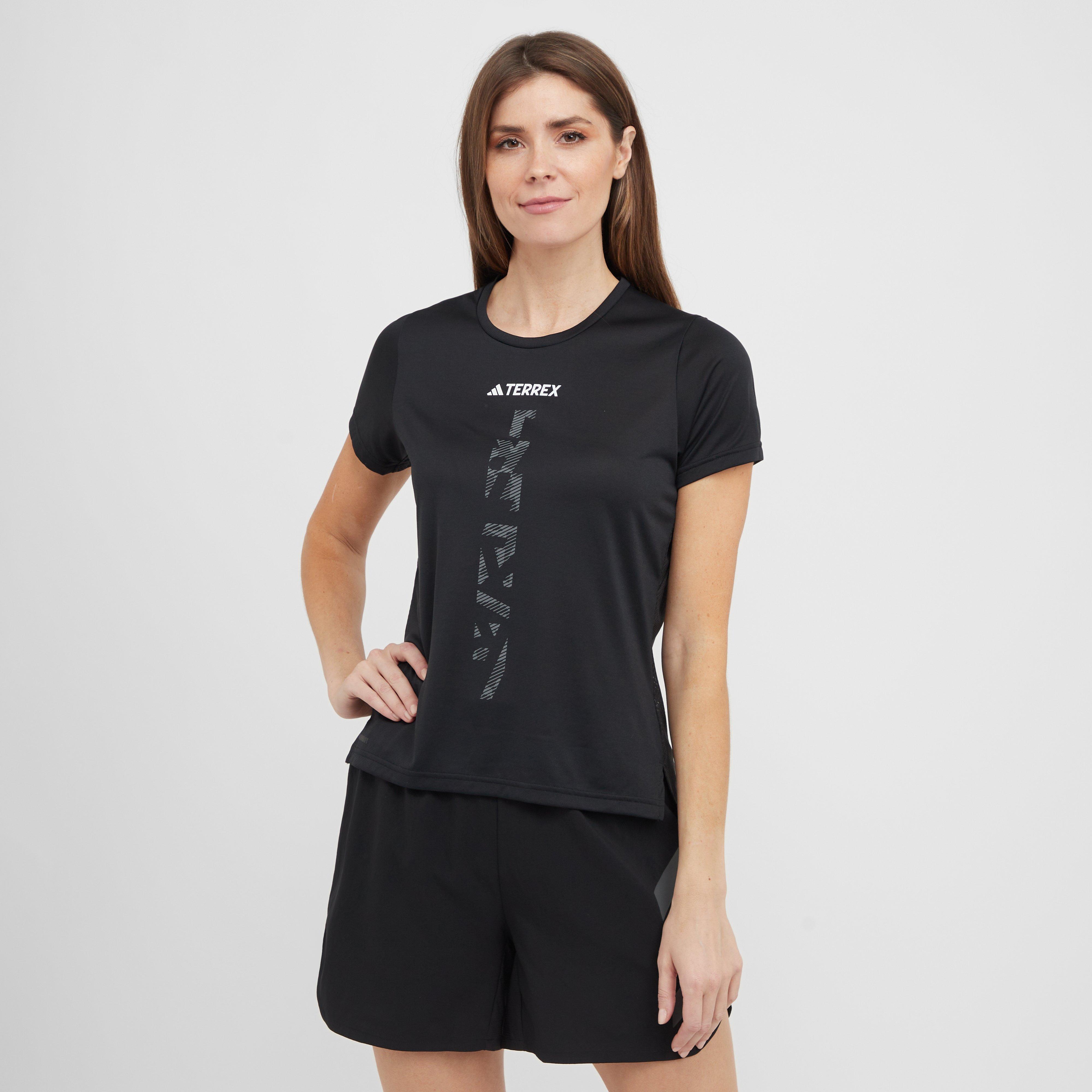 Women's Agravic Trail Running Tee, Black