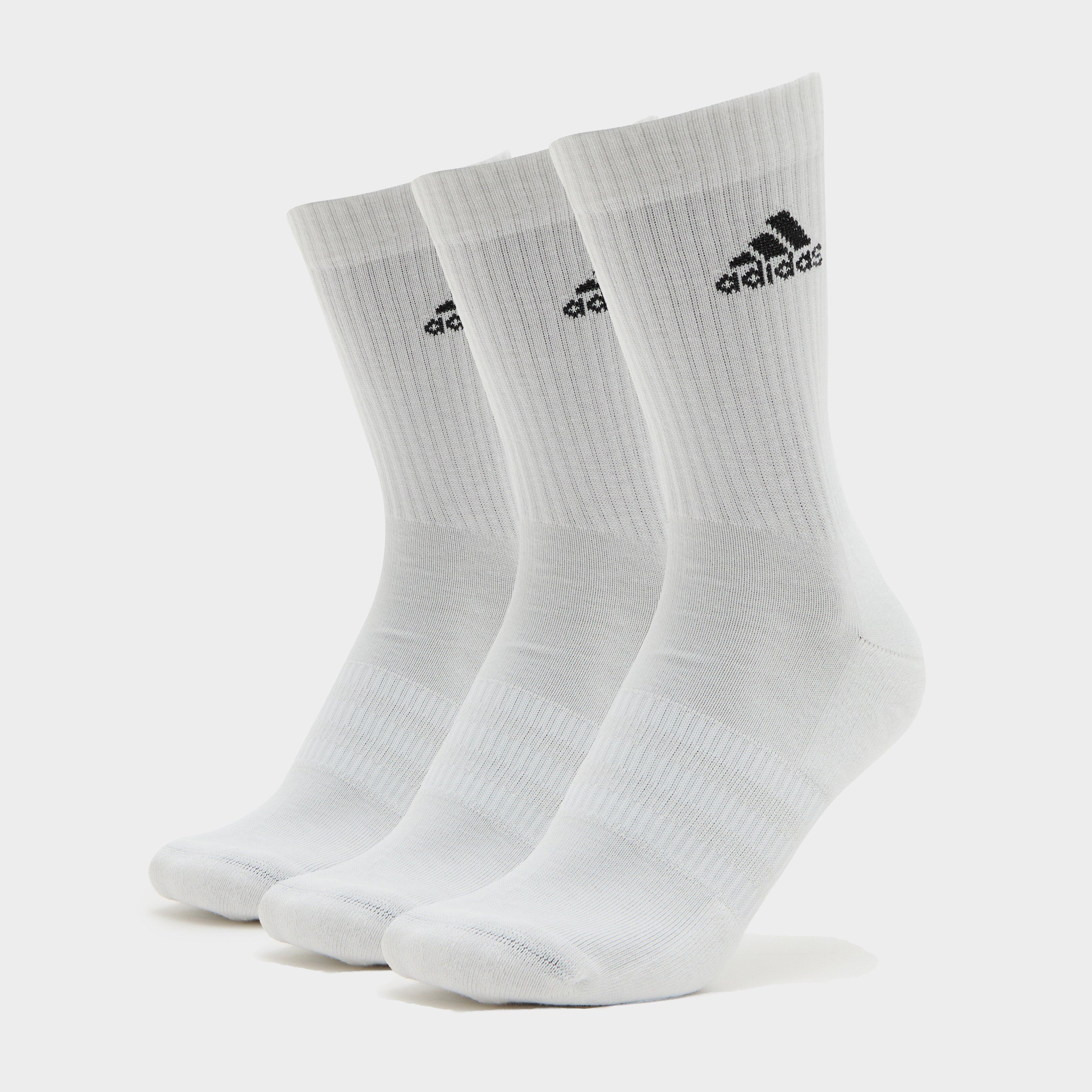 Men's Crew Socks 3 Pack, White