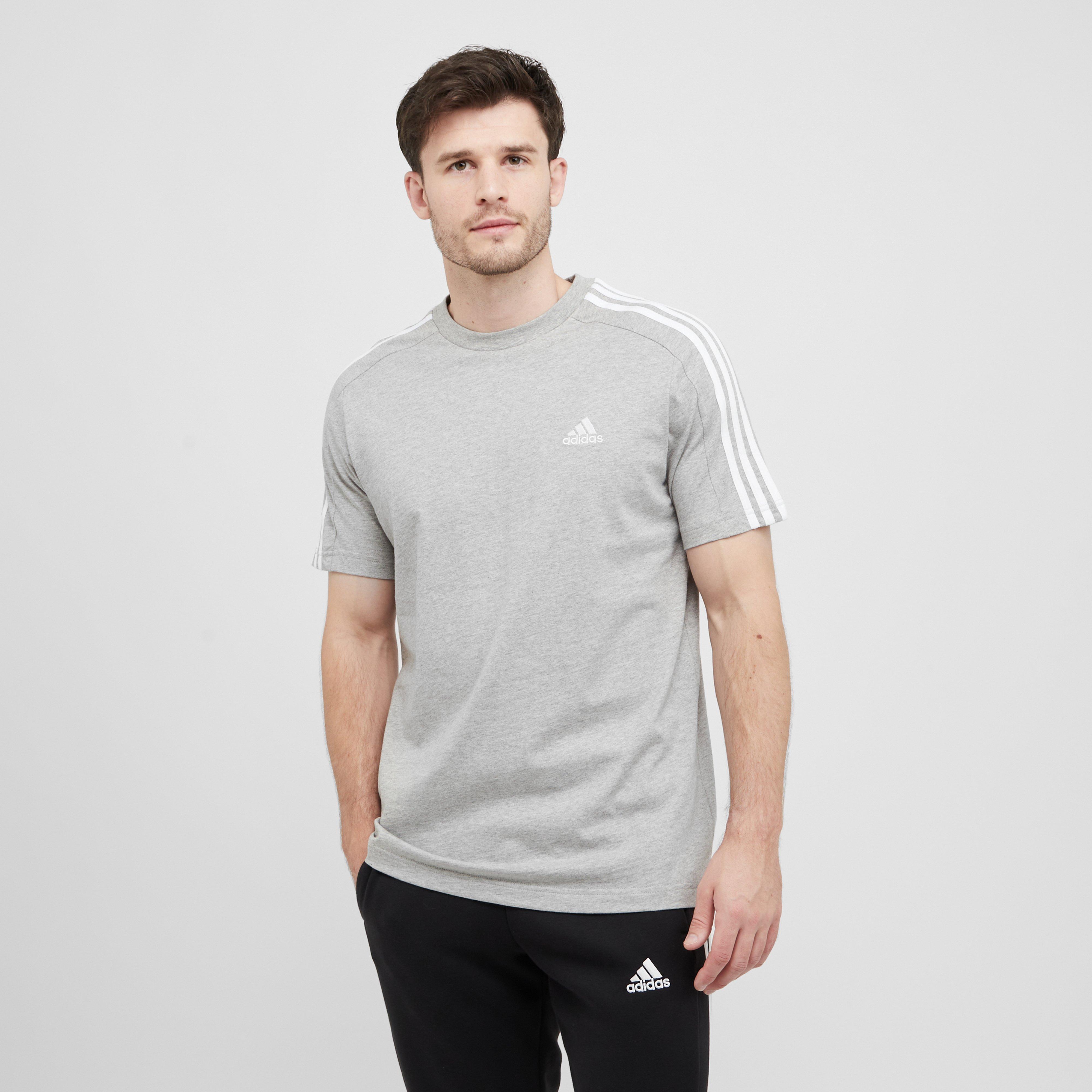 Men's Essentials Single Jersey 3-Stripes Tee