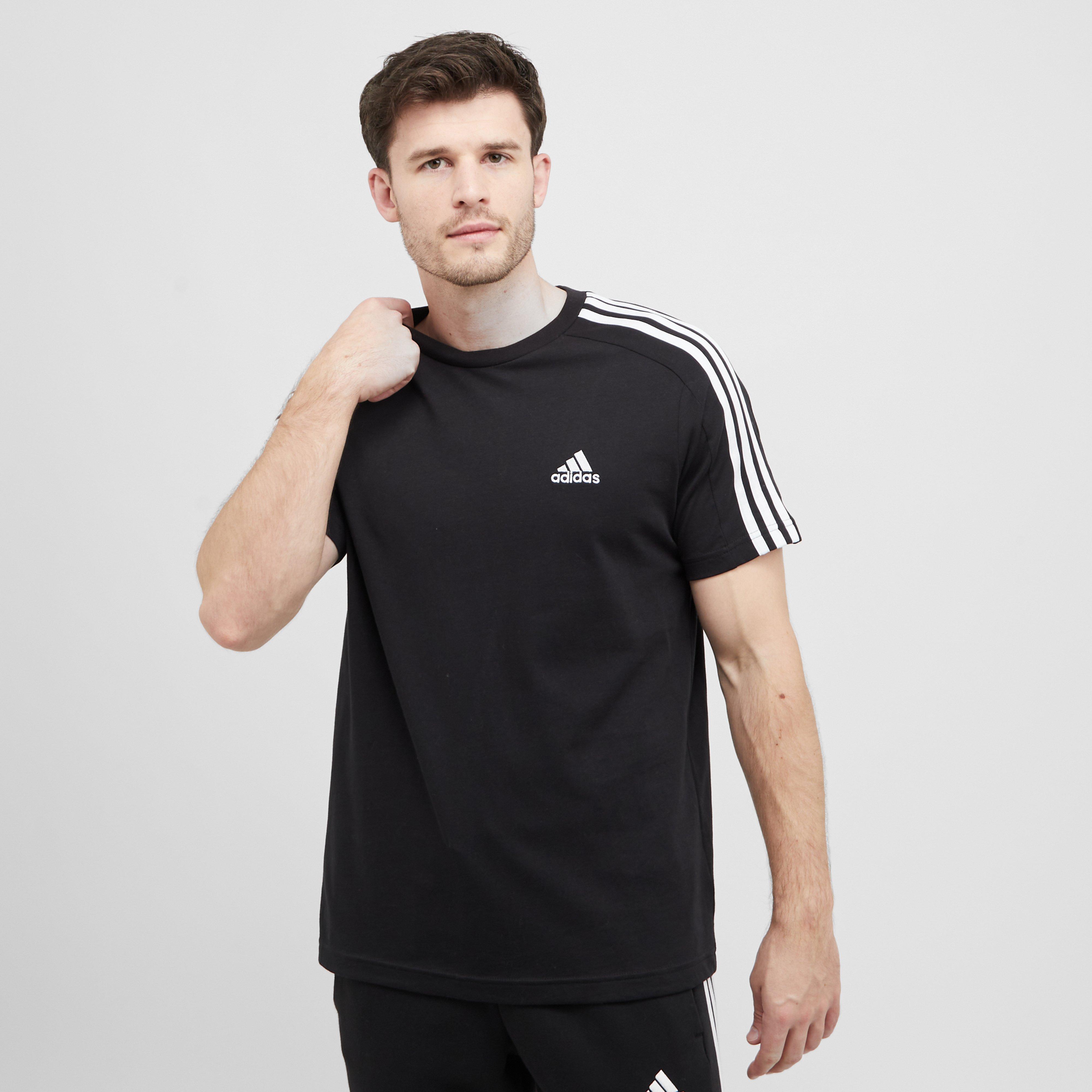 Men's Essentials Single Jersey 3-Stripes Tee